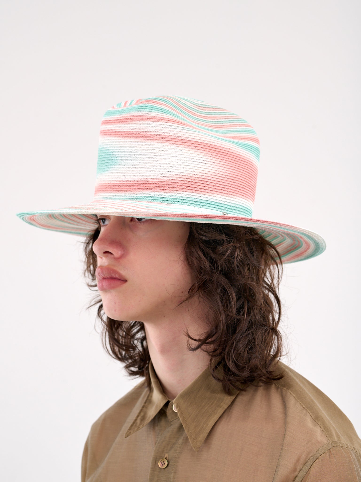 Marble Ten Gallon Hat (H-251005-37-MINT-GREEN-PINK)