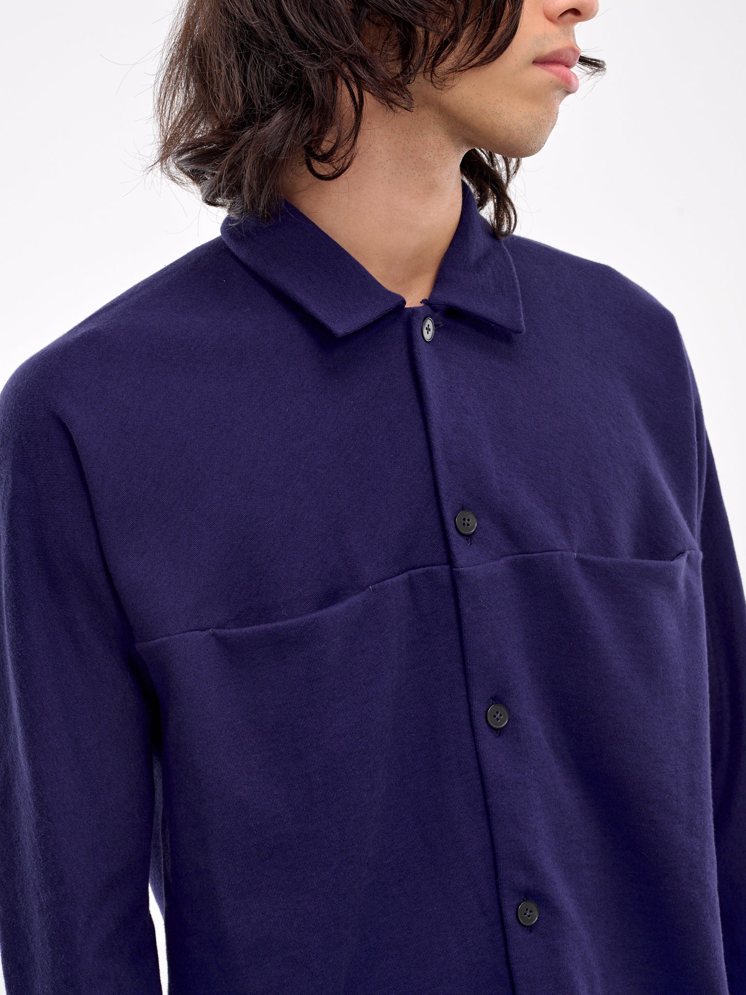 Two-Pocket One Piece Shirt (H250DB-JCKM-ROYAL-BLUE)