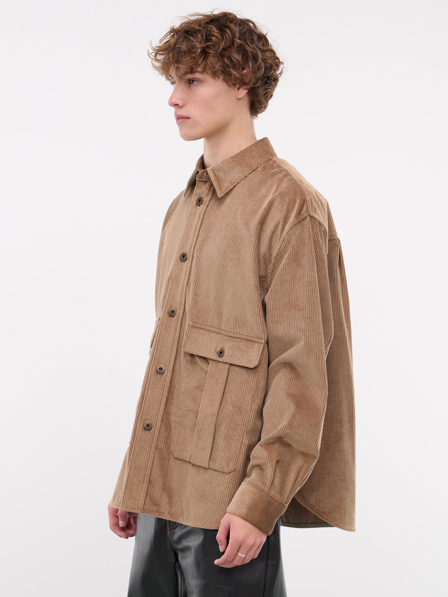 Corduroy Overshirt (H526Y02WA2-3649-LIGHT-CARAMEL)