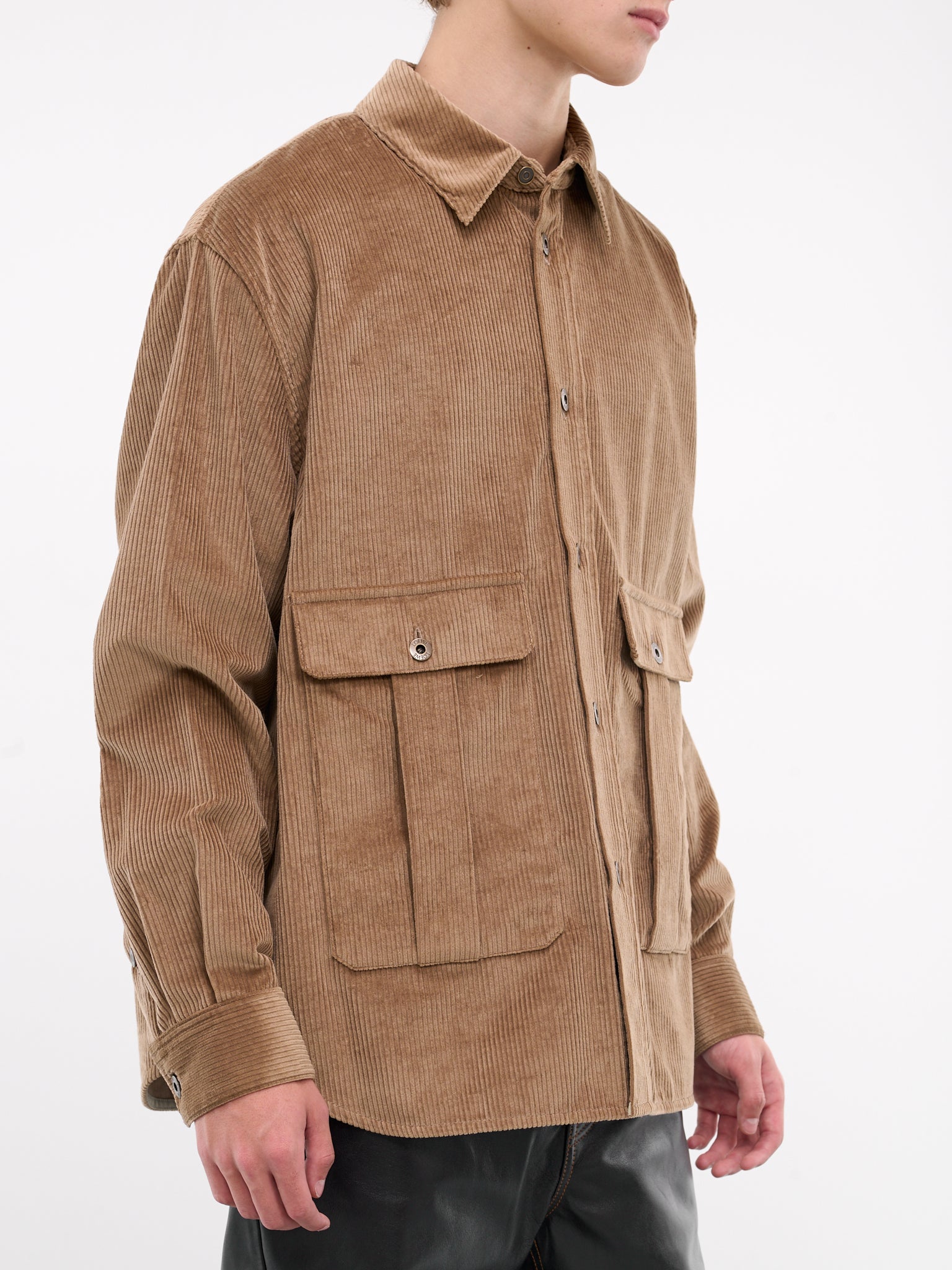 Corduroy Overshirt (H526Y02WA2-3649-LIGHT-CARAMEL)