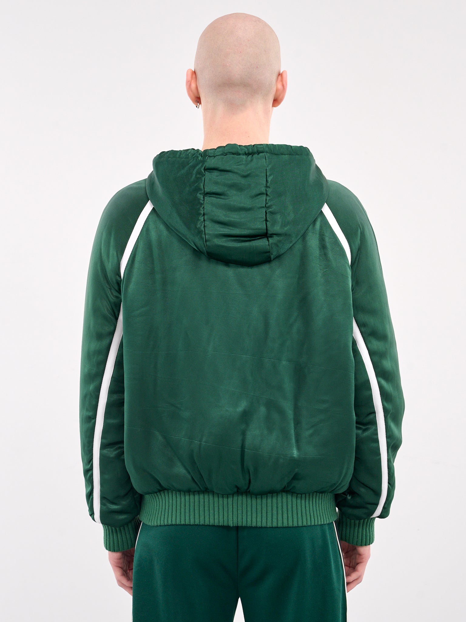 Technical Satin Tracksuit Hoodie (H526Y02WB4-GREEN)