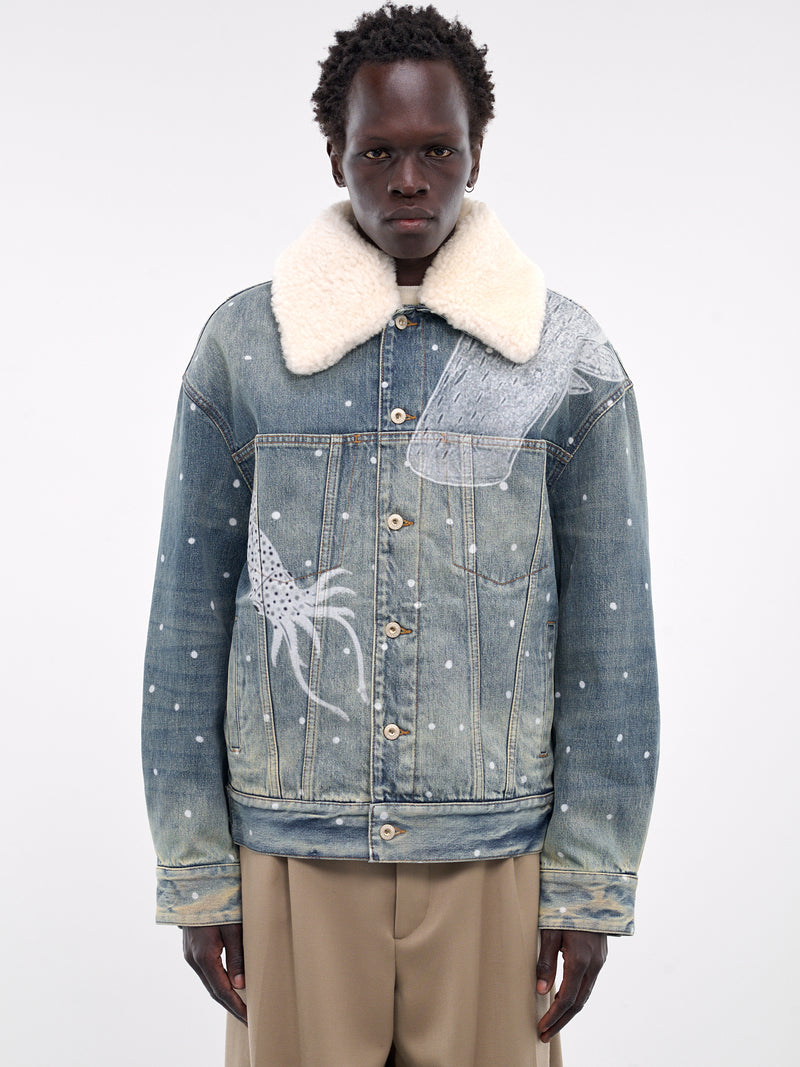 LOEWE Printed Denim Jacket | H. Lorenzo - front