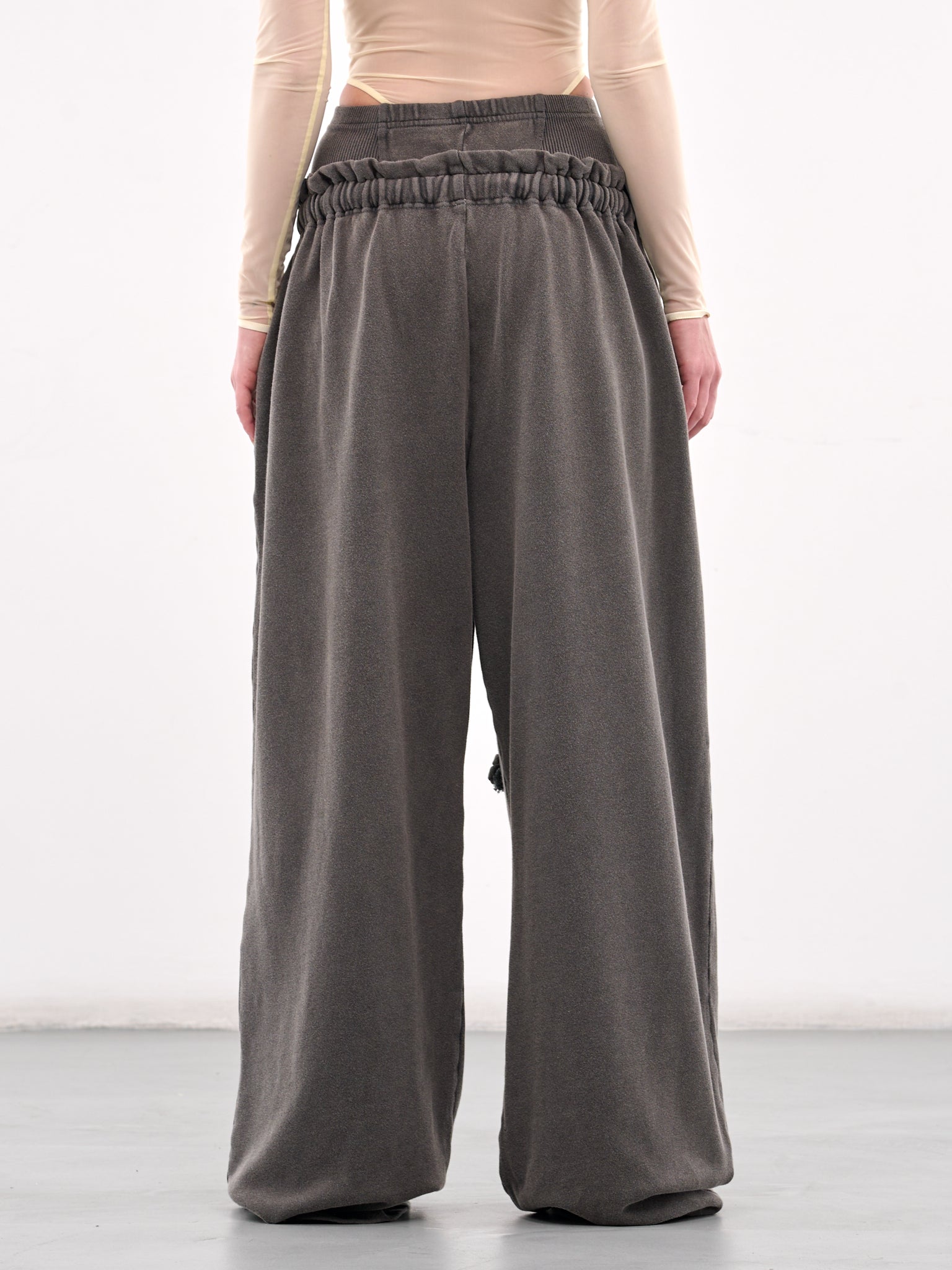 Layered Baggy Sweatpants (HAZS0FBL-FADED-BLACK)