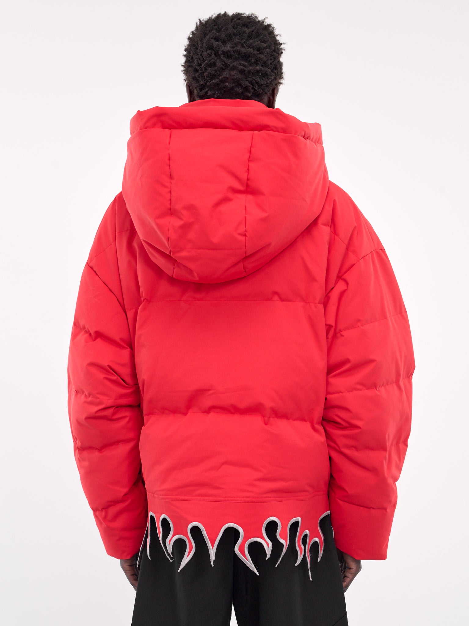 Flame Hem Down Jacket (HB-OU-4227-RED)