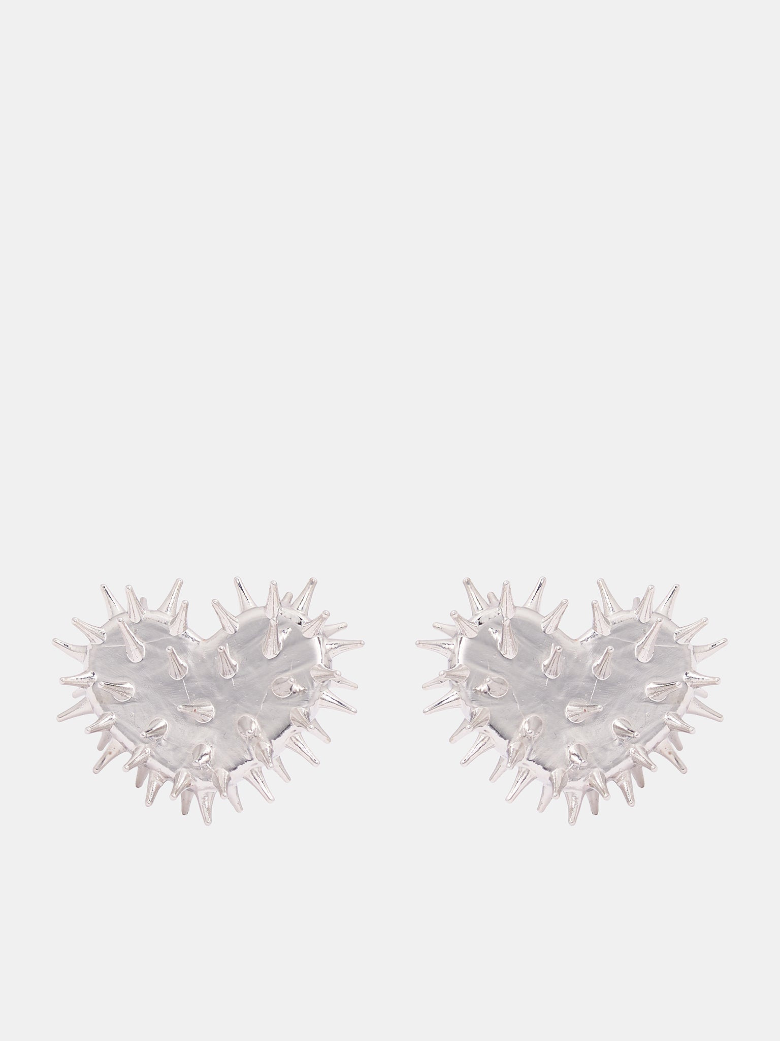 Spikey Heart Earrings (HEAR-EAR-SIL-SILVER)