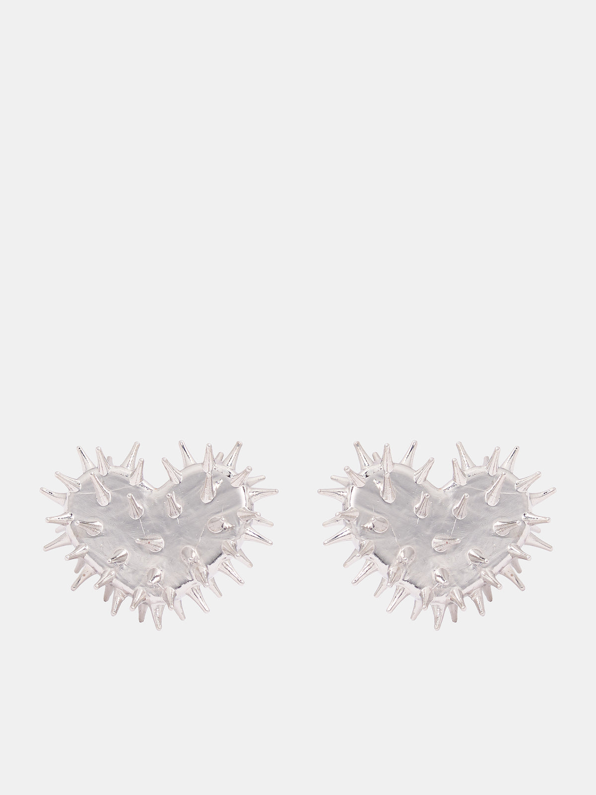 Spikey Heart Earrings (HEAR-EAR-SIL-SILVER)