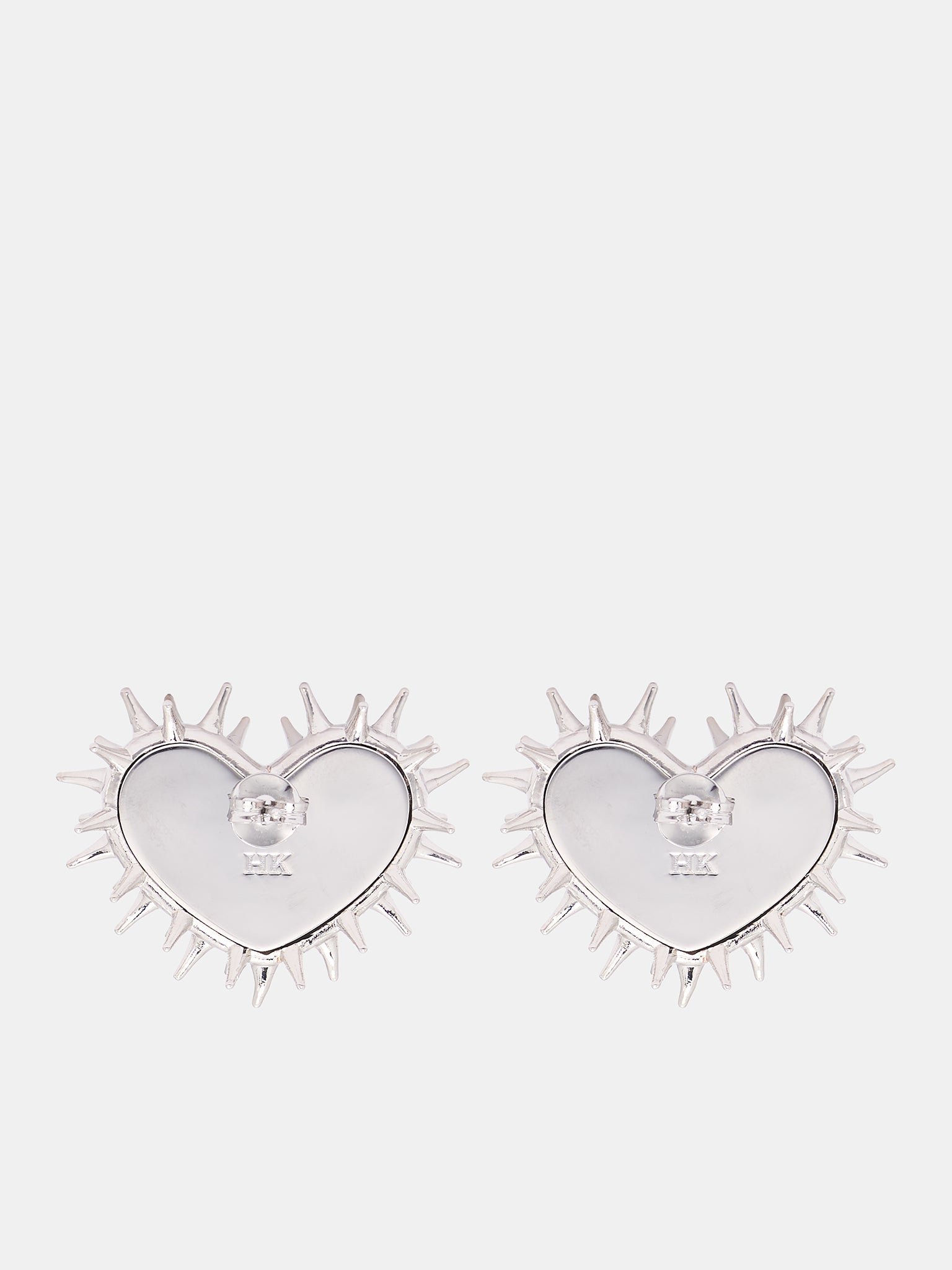 Spikey Heart Earrings (HEAR-EAR-SIL-SILVER)