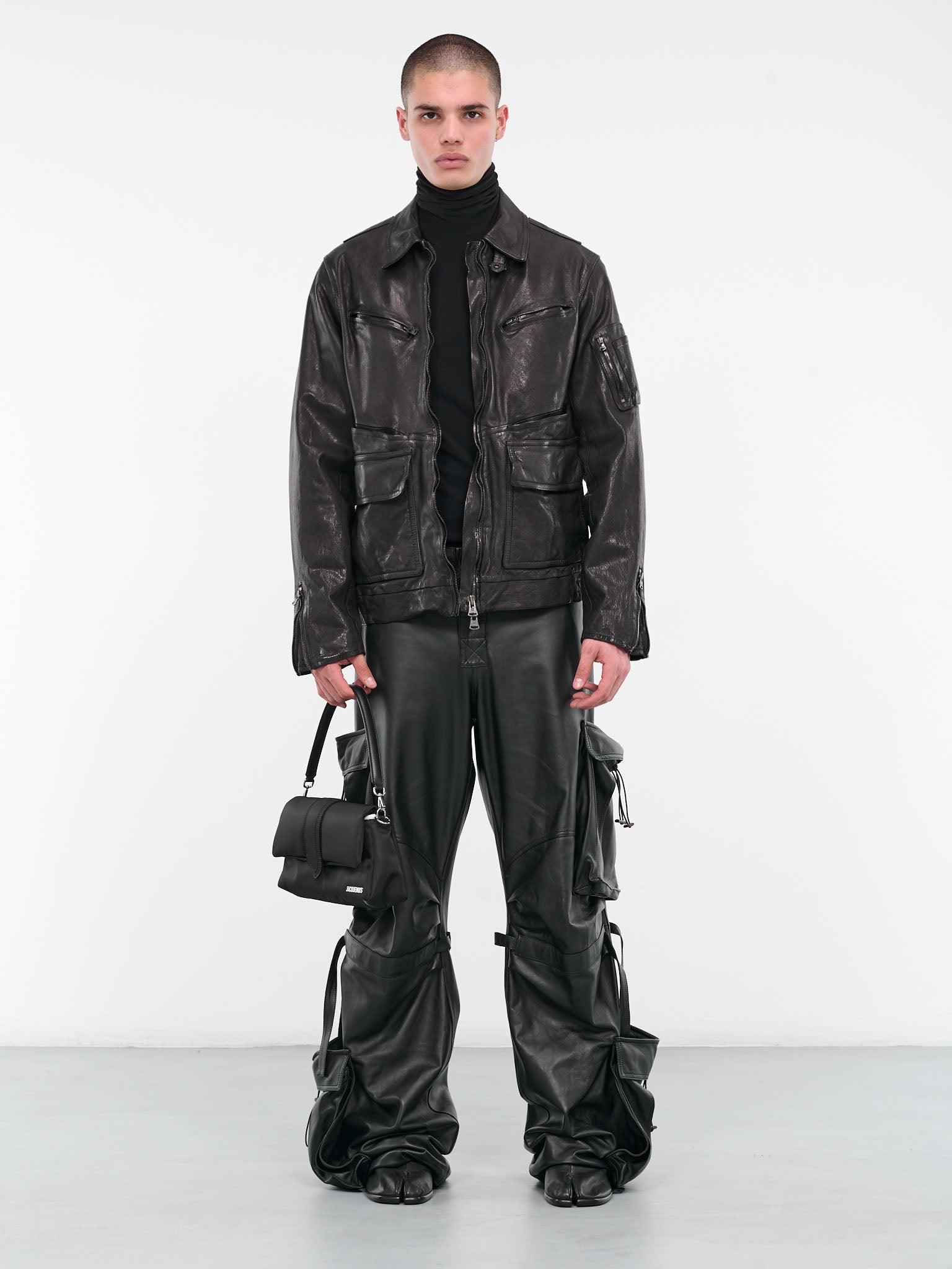 Leather Utility Jacket