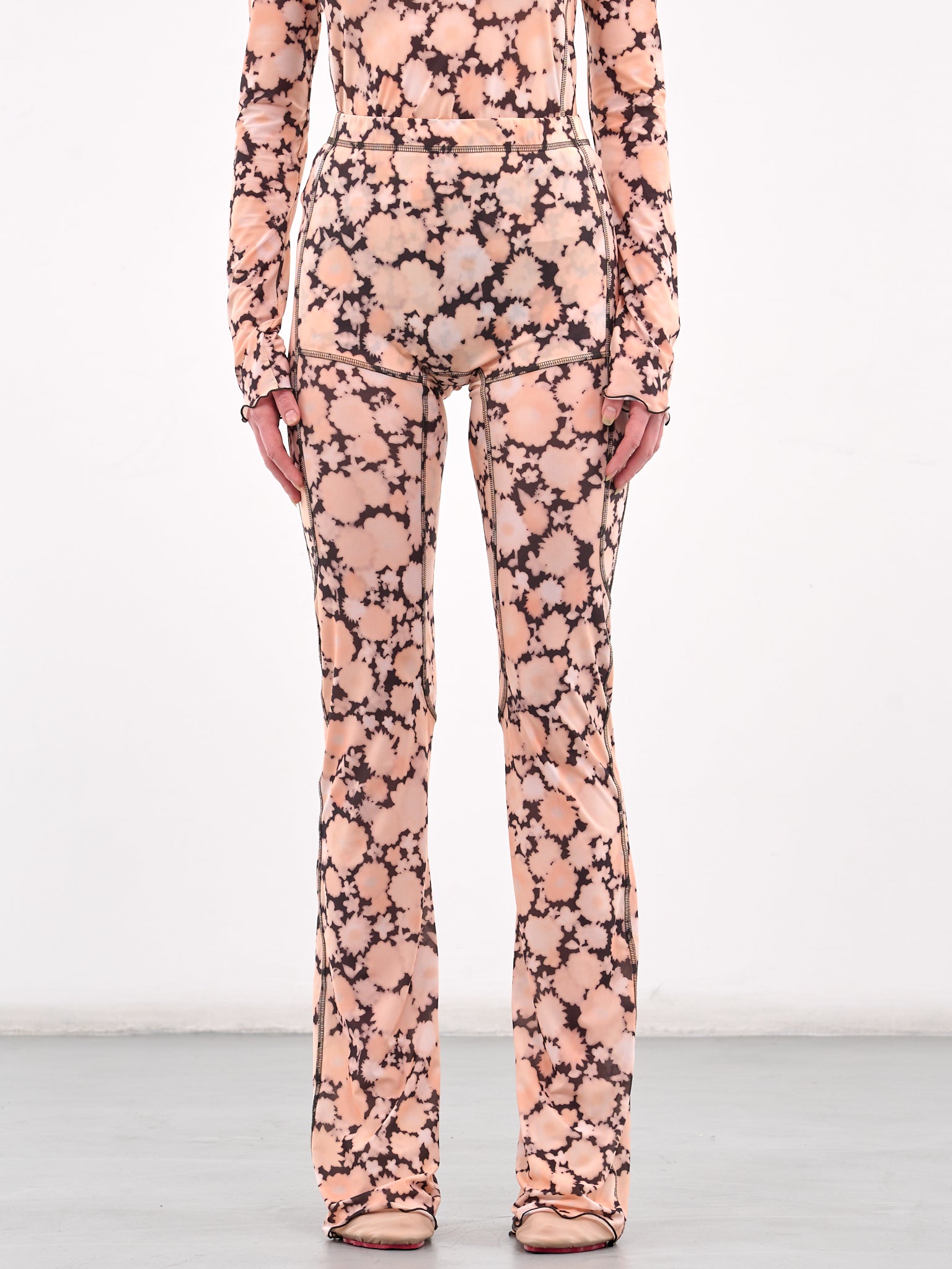 High Waist Printed Leggings (HL0HFL-HAZY-FLORAL)