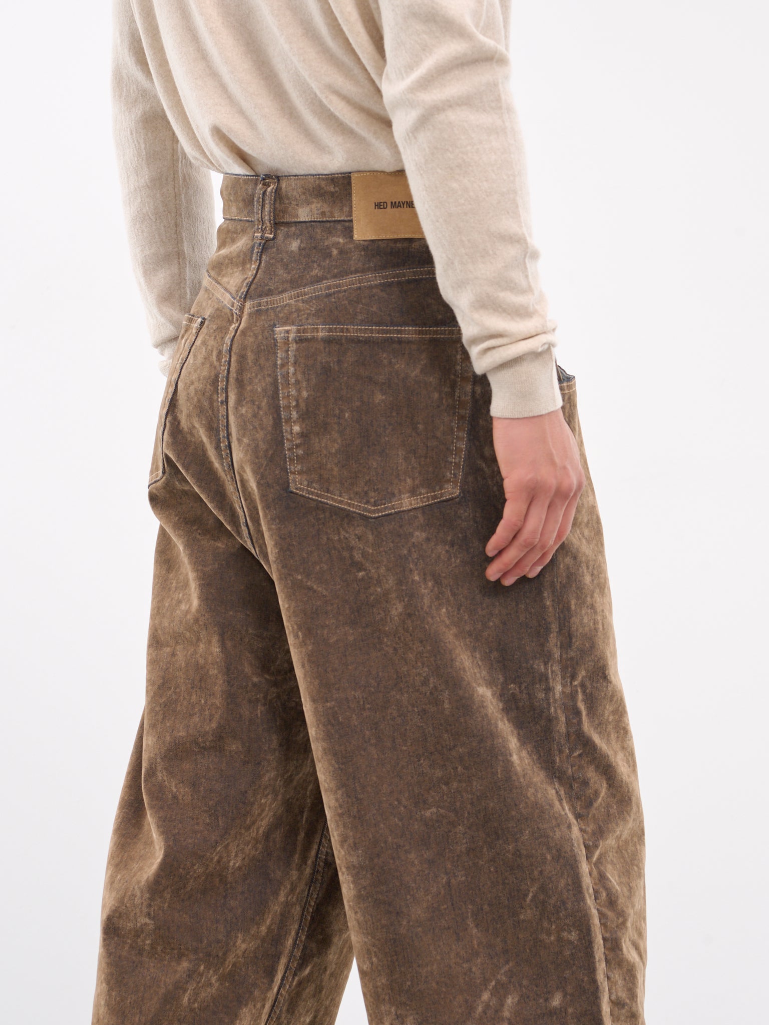 Wide Leg Trousers (HMMZ67001T-HZ065-MEDIUM-BEIGE)