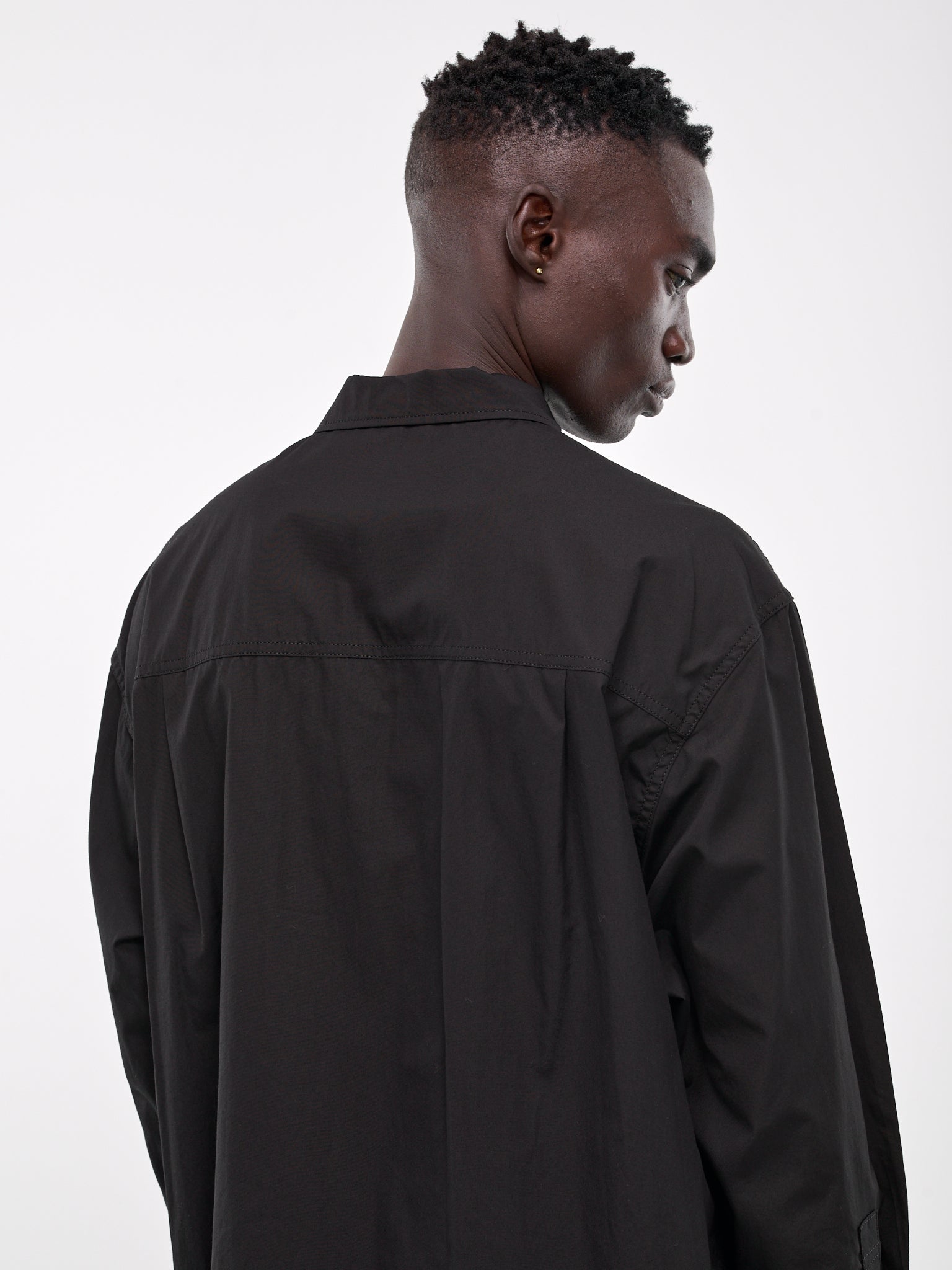 R-Chain Stitch 3-Pocket Shirt (HO-B03-001-2-BLACK)