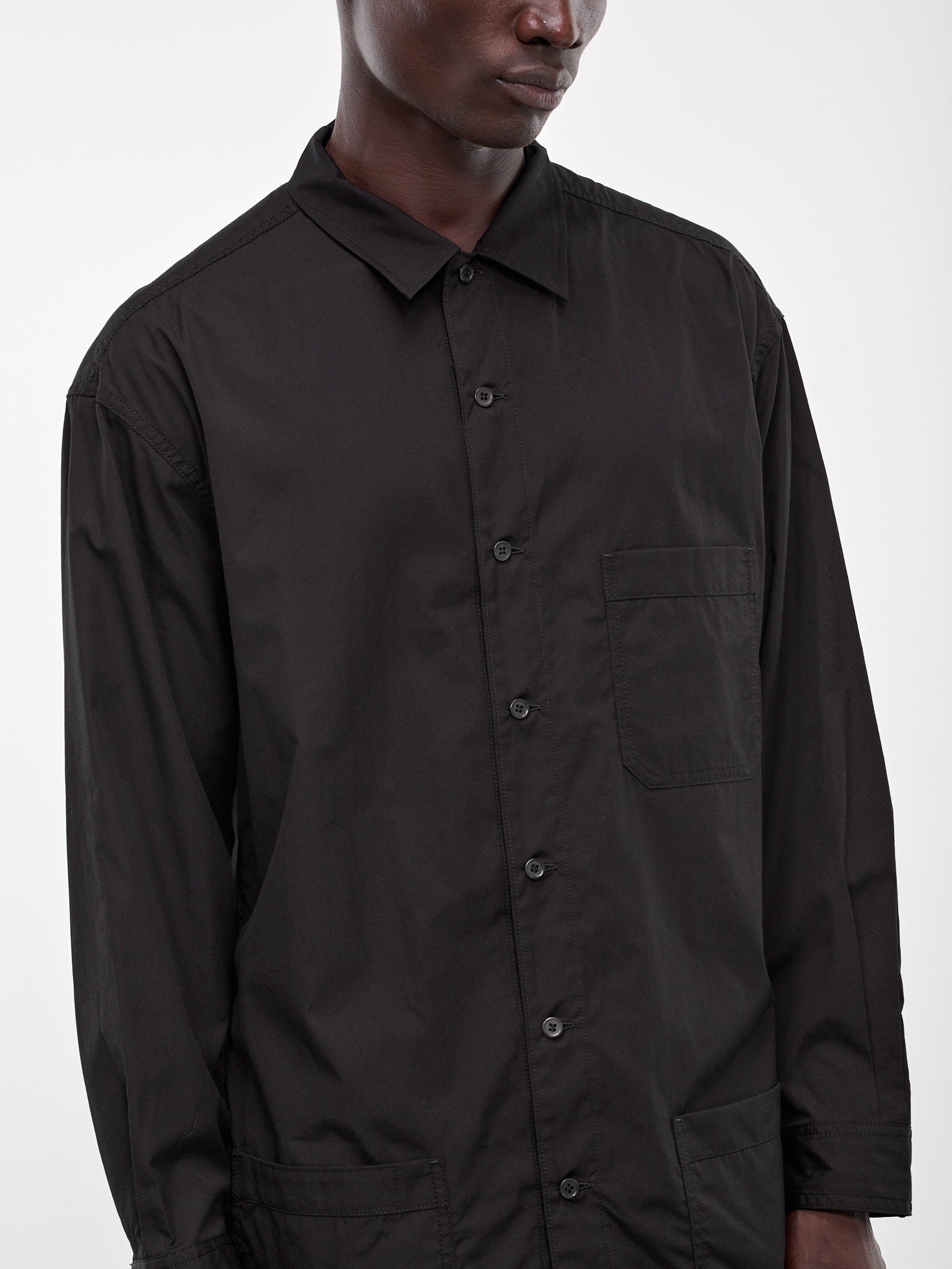 R-Chain Stitch 3-Pocket Shirt (HO-B03-001-2-BLACK)