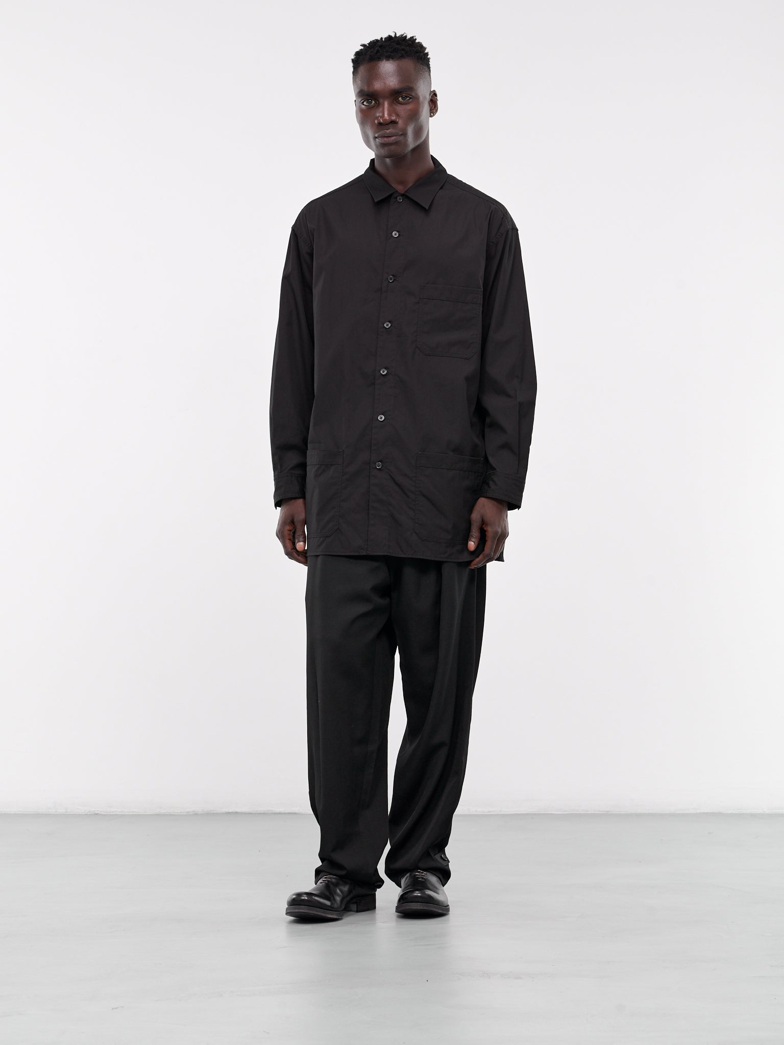 R-Chain Stitch 3-Pocket Shirt (HO-B03-001-2-BLACK)