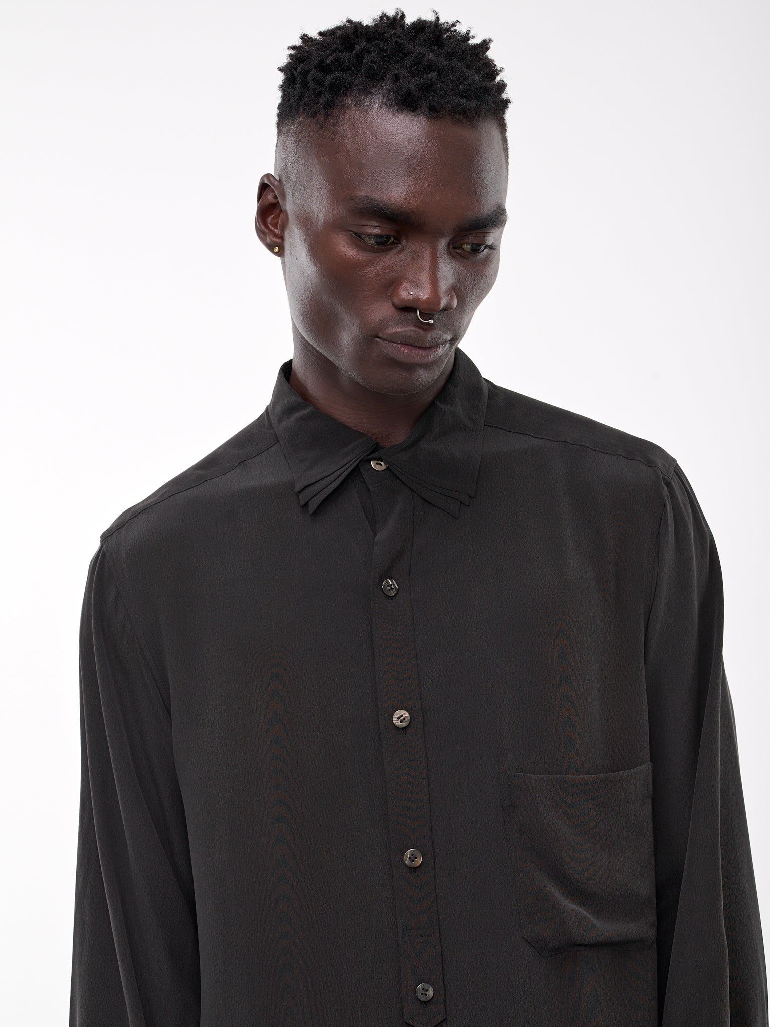 Triple Collar Shirt (H0-B61-424-BLACK)