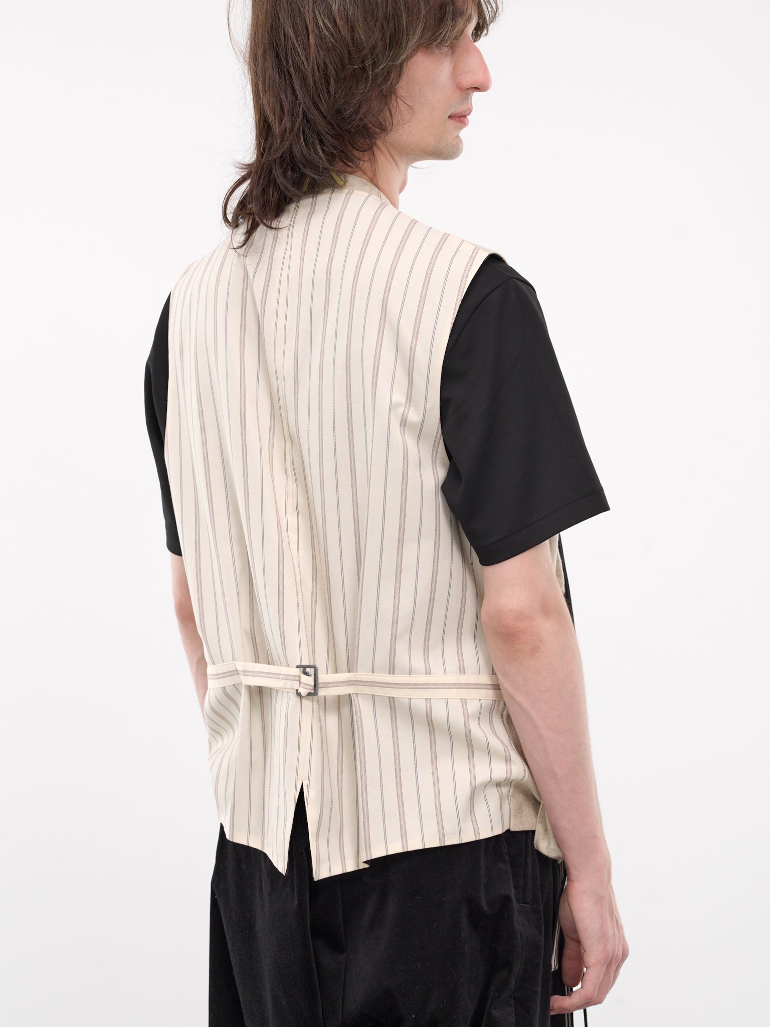 I-Long Belt Vest (HO-V16-044-1-BEIGE)