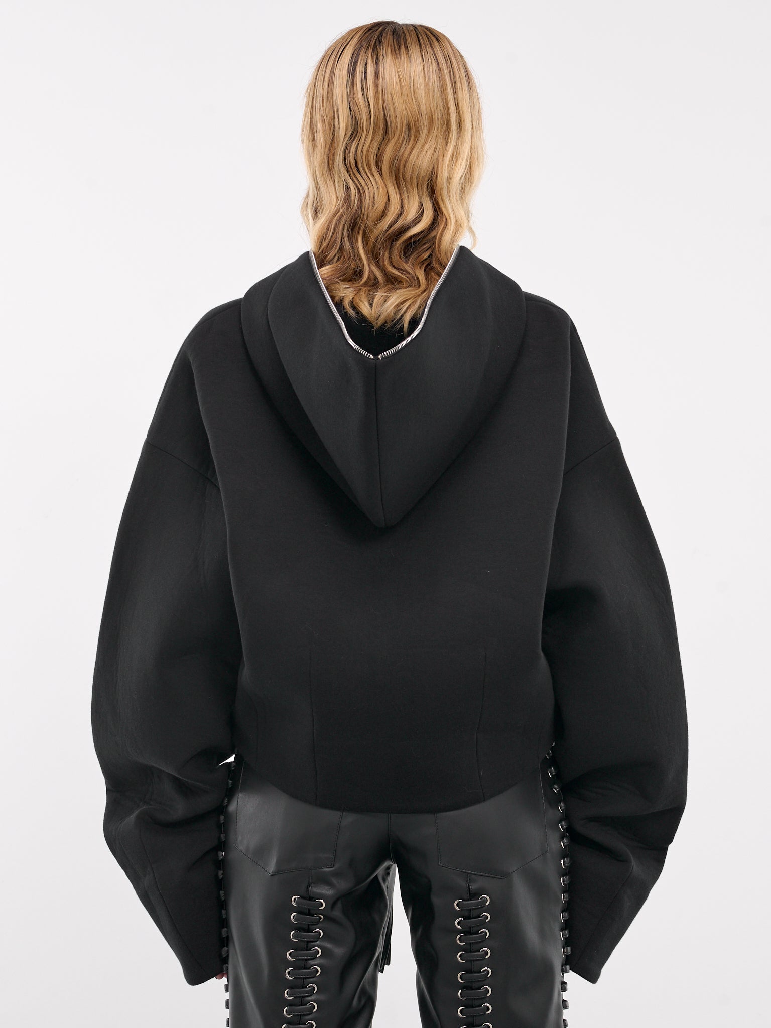 Full Zip-Up Oversized Hoodie (HO01BL-BLACK)