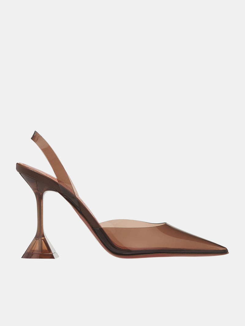 Holli Glass Slingback Heels (HOLLI-MOCHA)