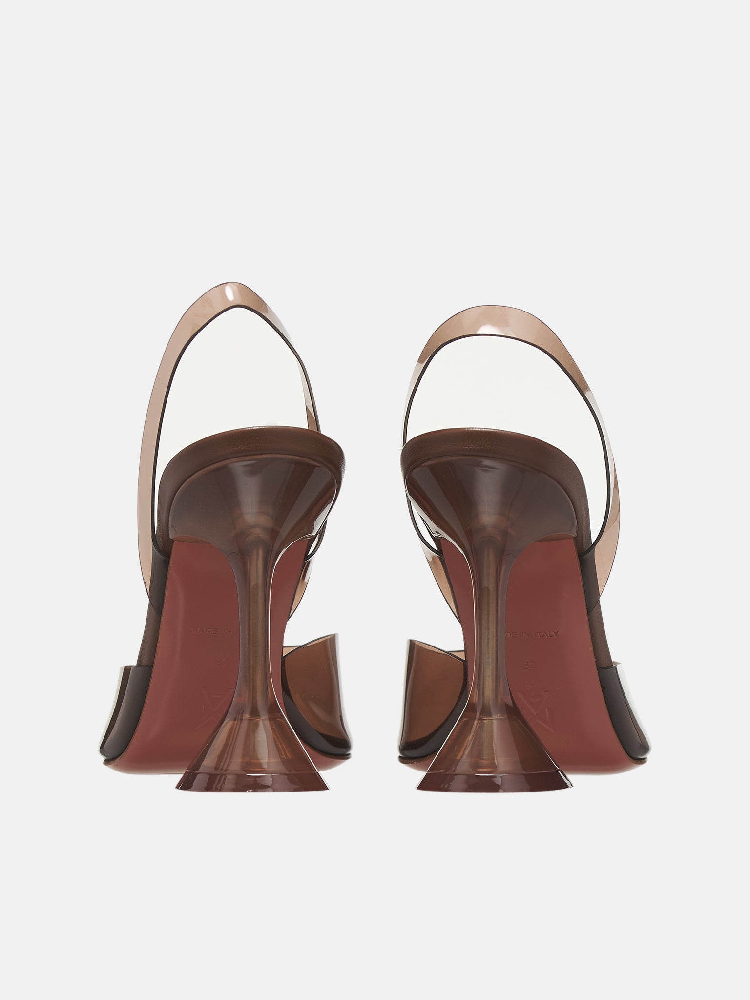 Holli Glass Slingback Heels (HOLLI-MOCHA)