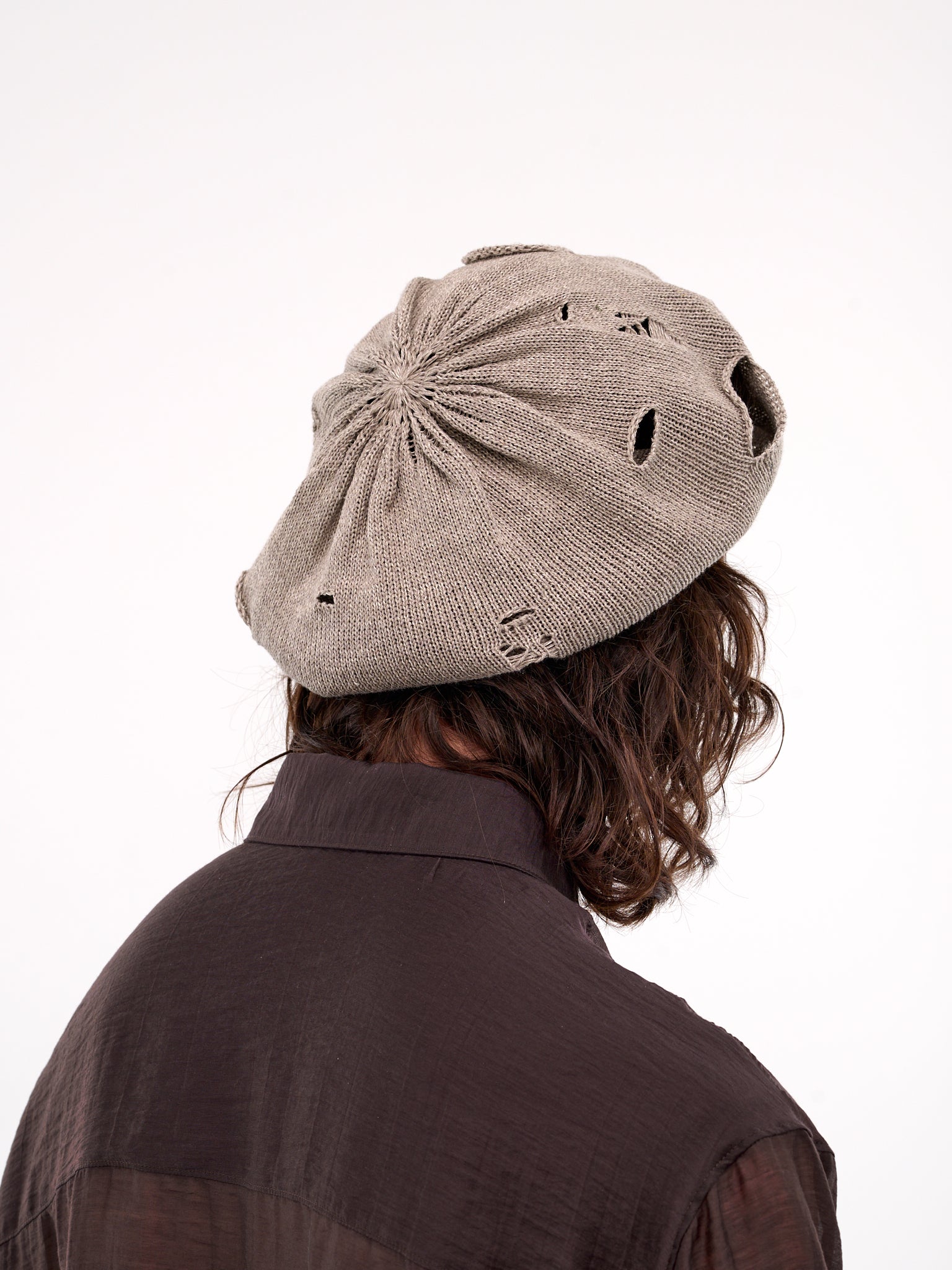 Damaged Beret (HP-H01-360-1-GREY)