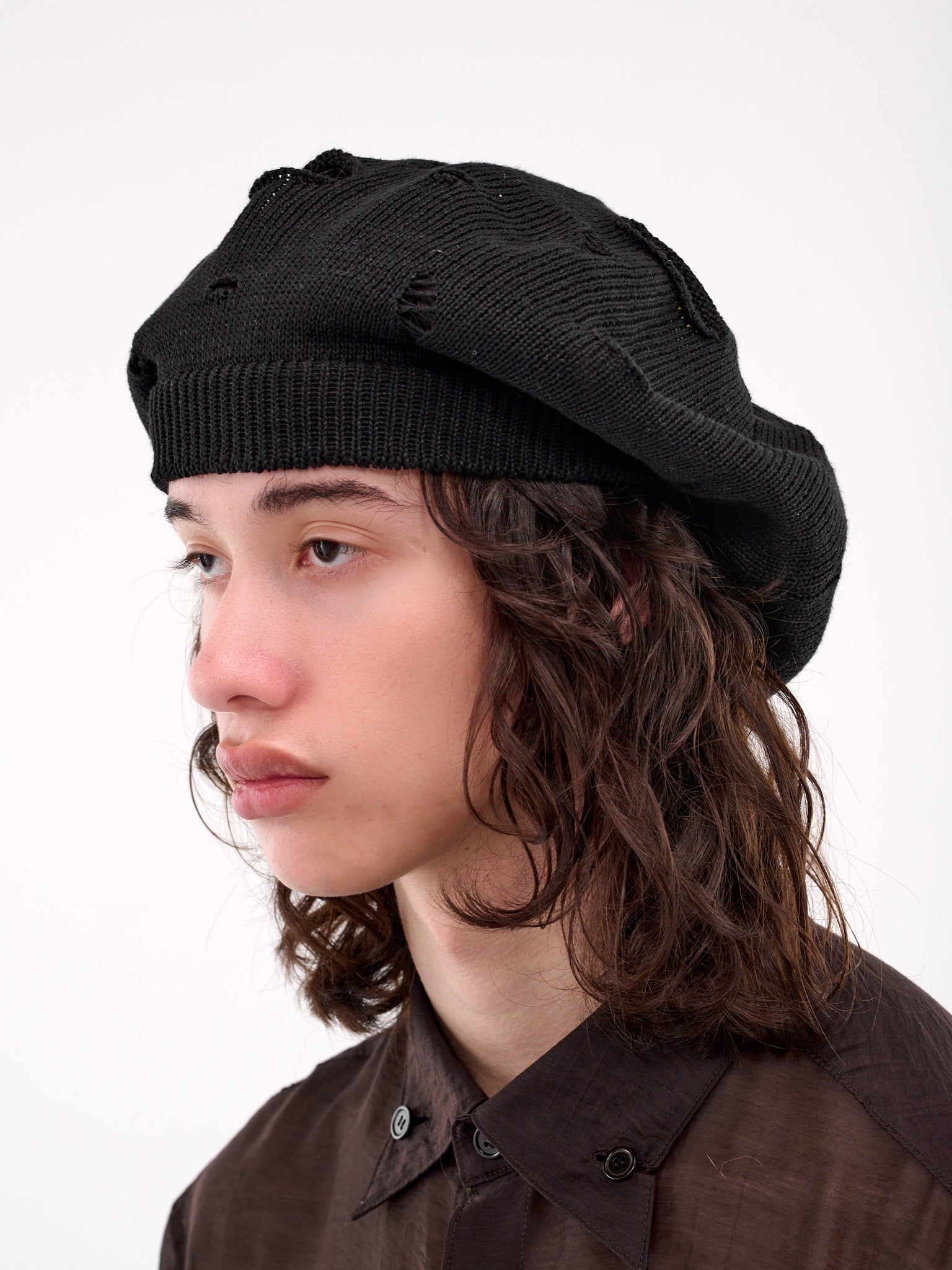 Damaged Beret (HP-H01-360-2-BLACK)