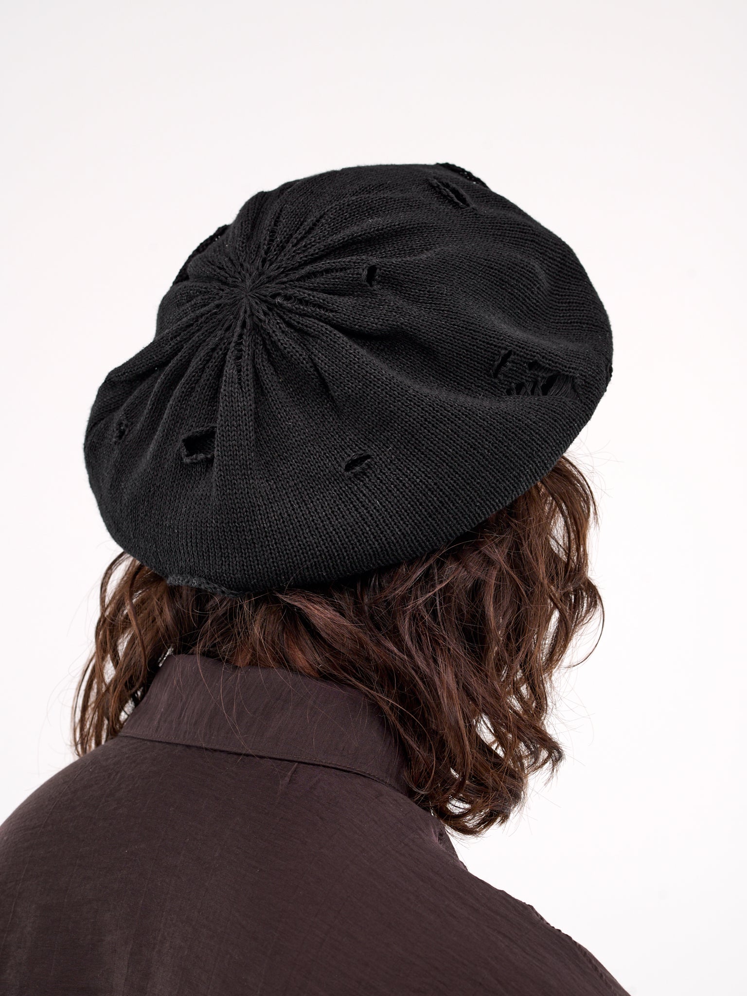 Damaged Beret (HP-H01-360-2-BLACK)