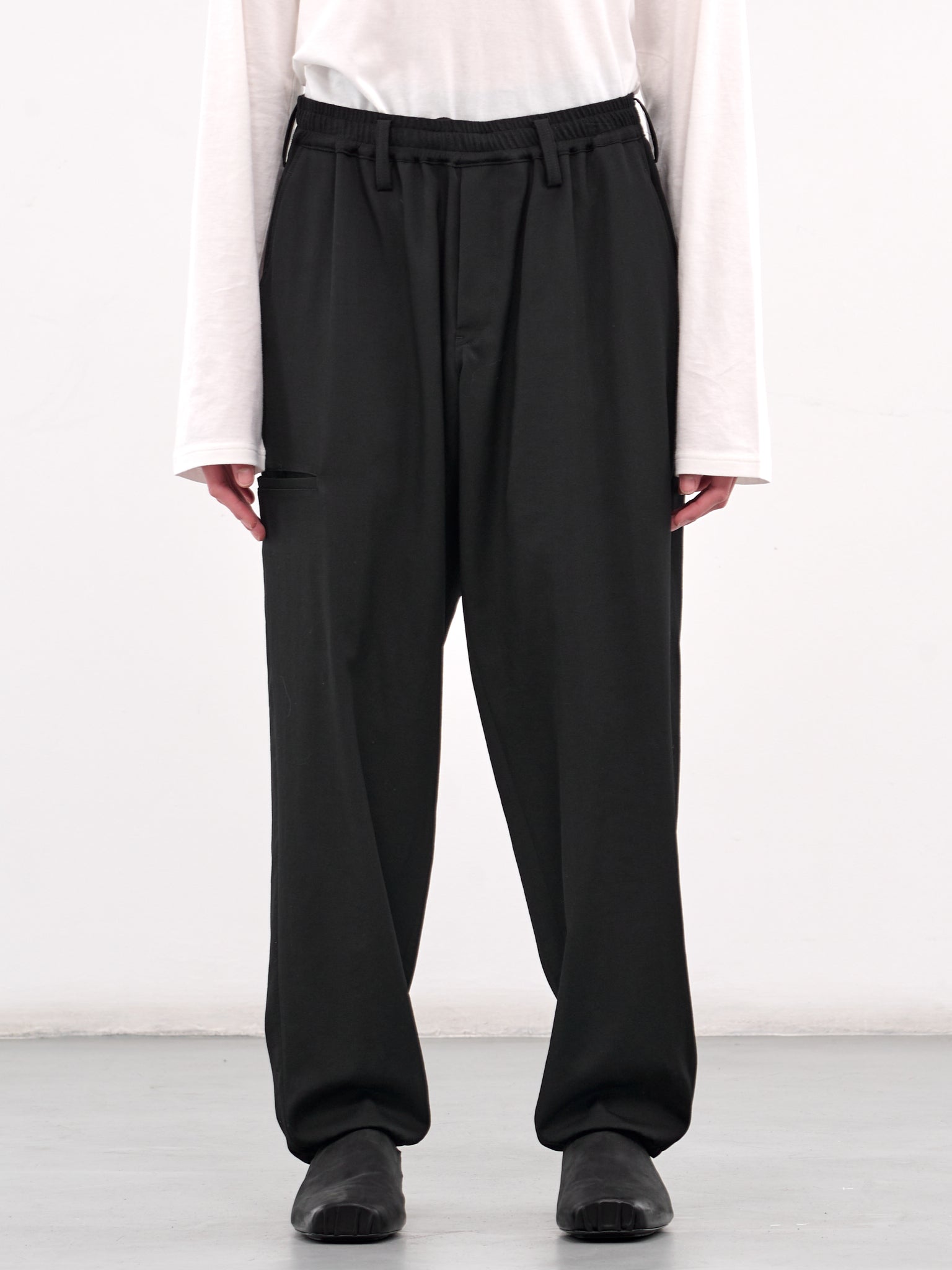 G-W Rib Pocket Trousers (HP-P03-140-1-BLACK)