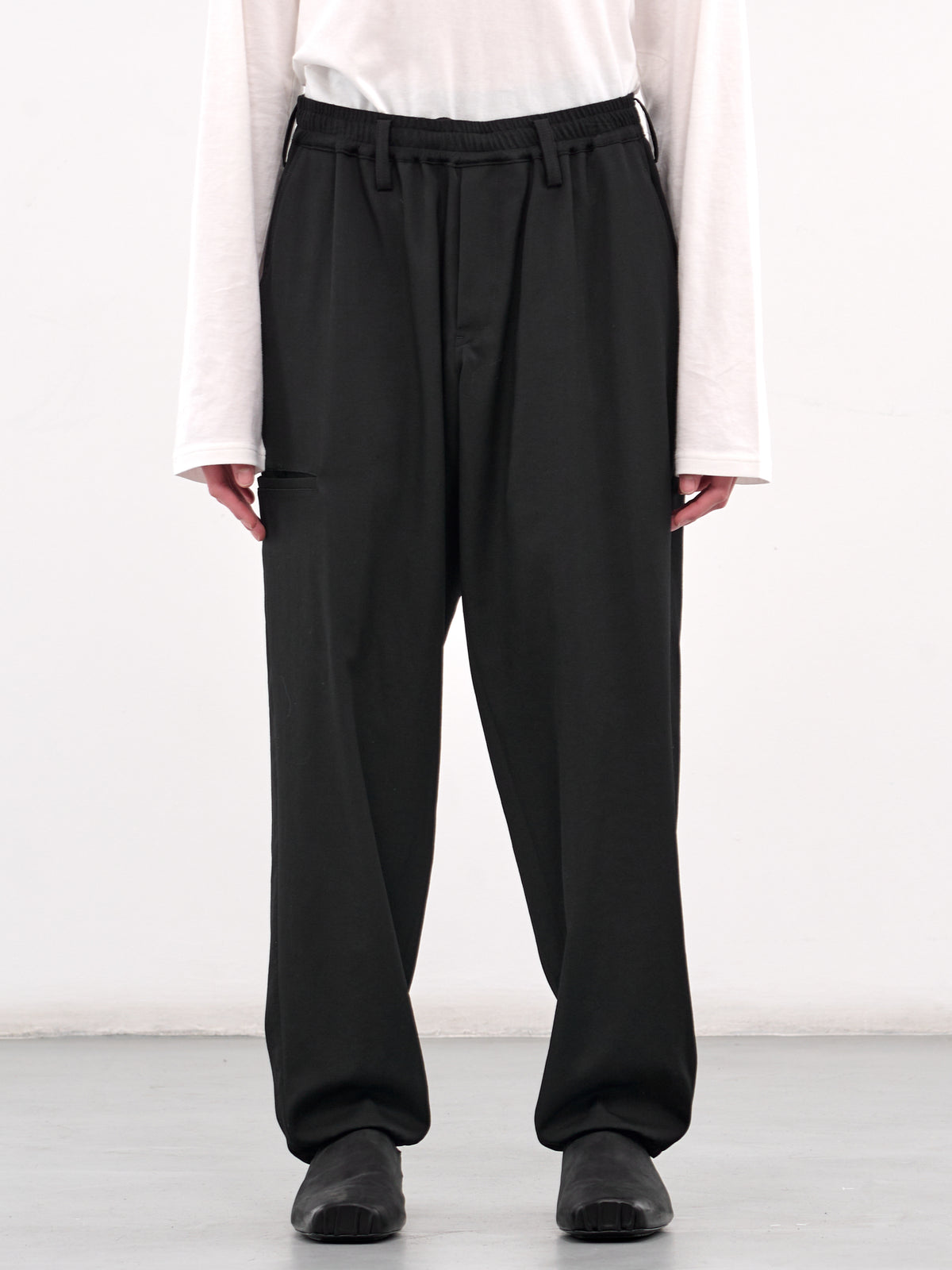 G-W Rib Pocket Trousers (HP-P03-140-1-BLACK)