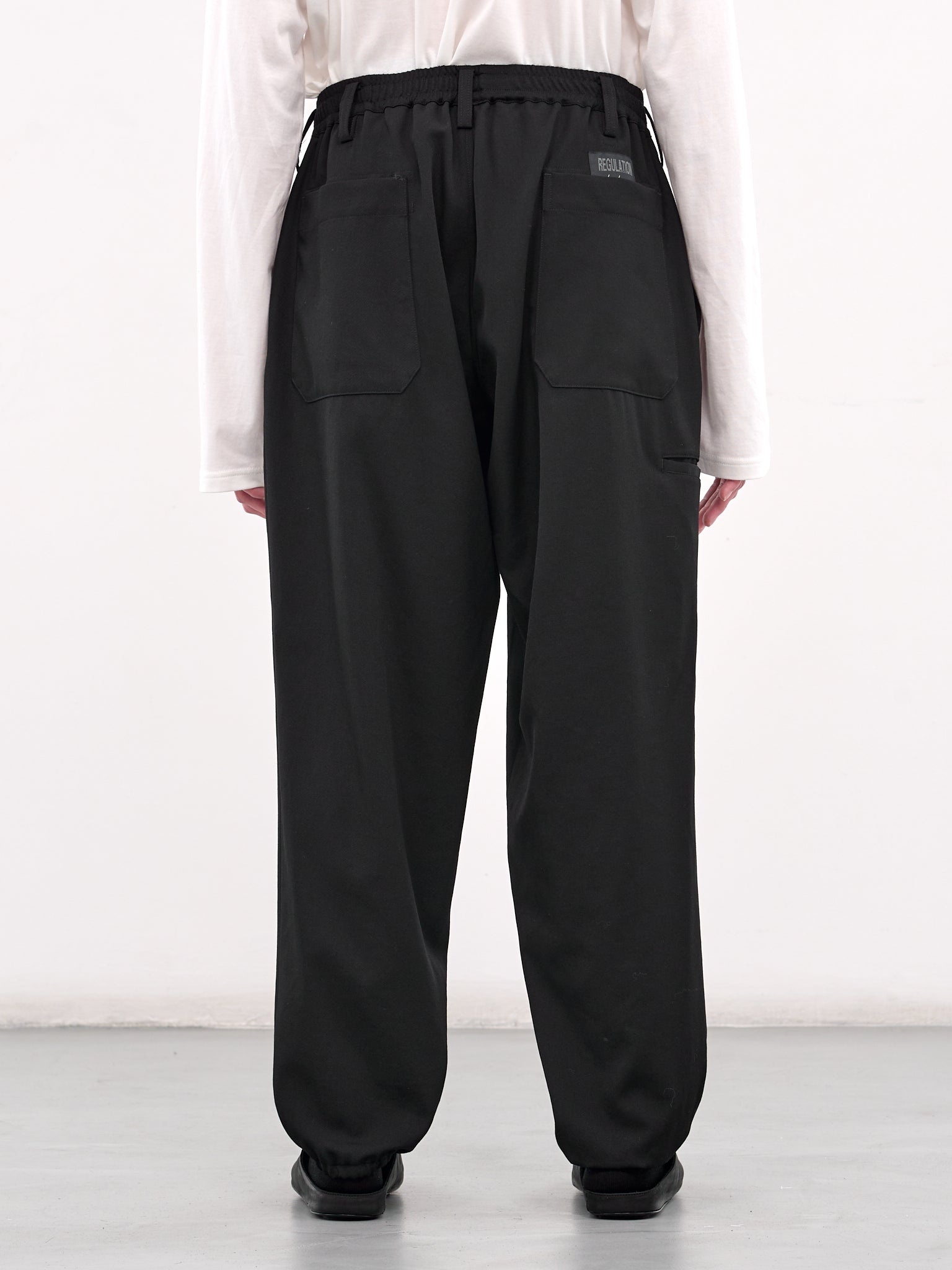 G-W Rib Pocket Trousers (HP-P03-140-1-BLACK)