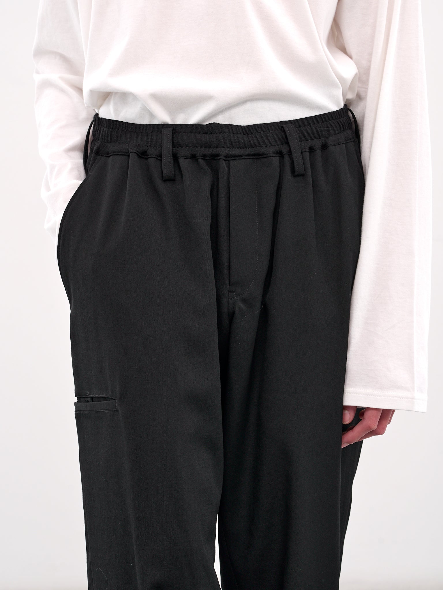 G-W Rib Pocket Trousers (HP-P03-140-1-BLACK)