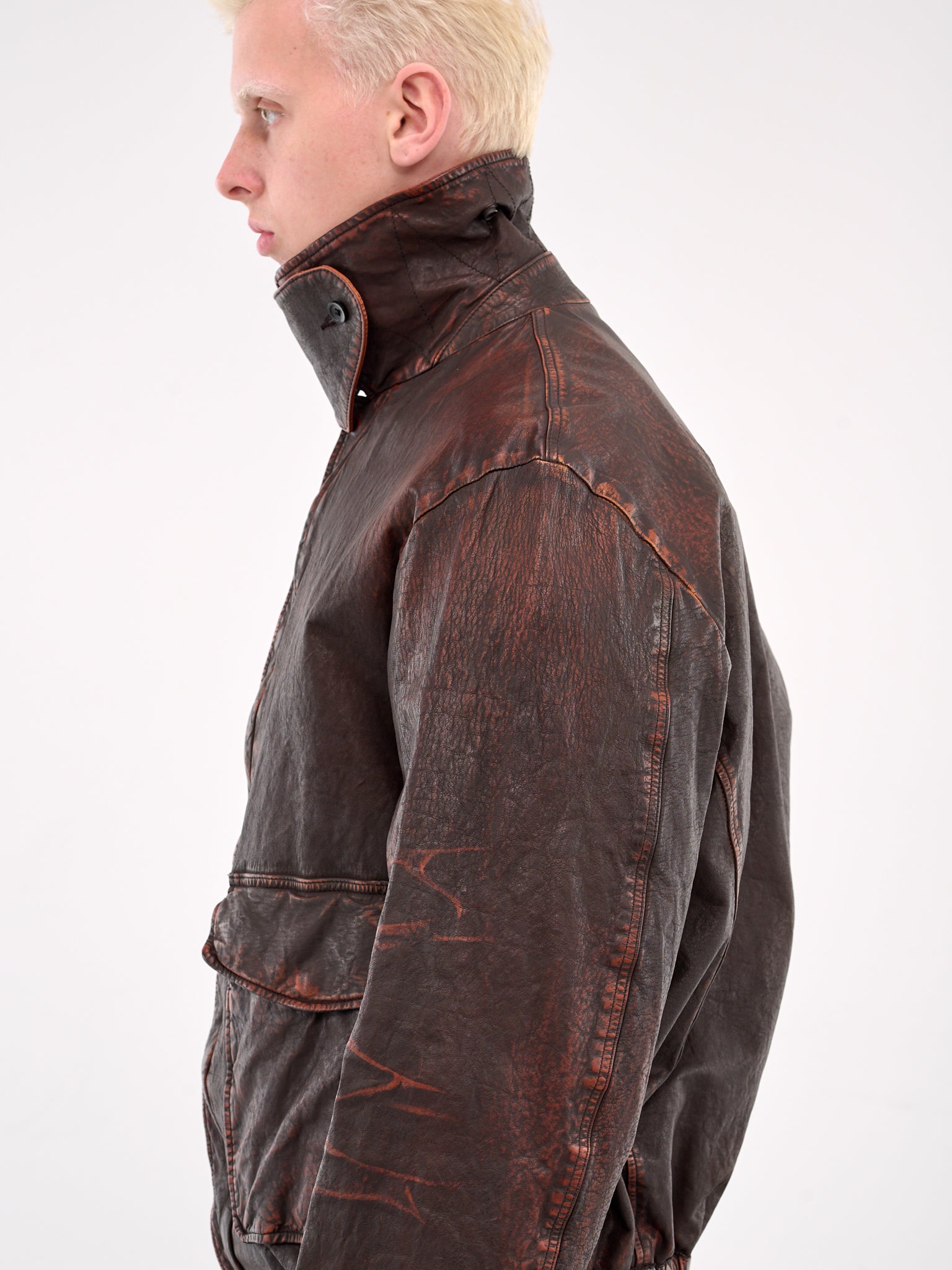 Leather Jacket (HP-Y98-700-DARK-BROWN)