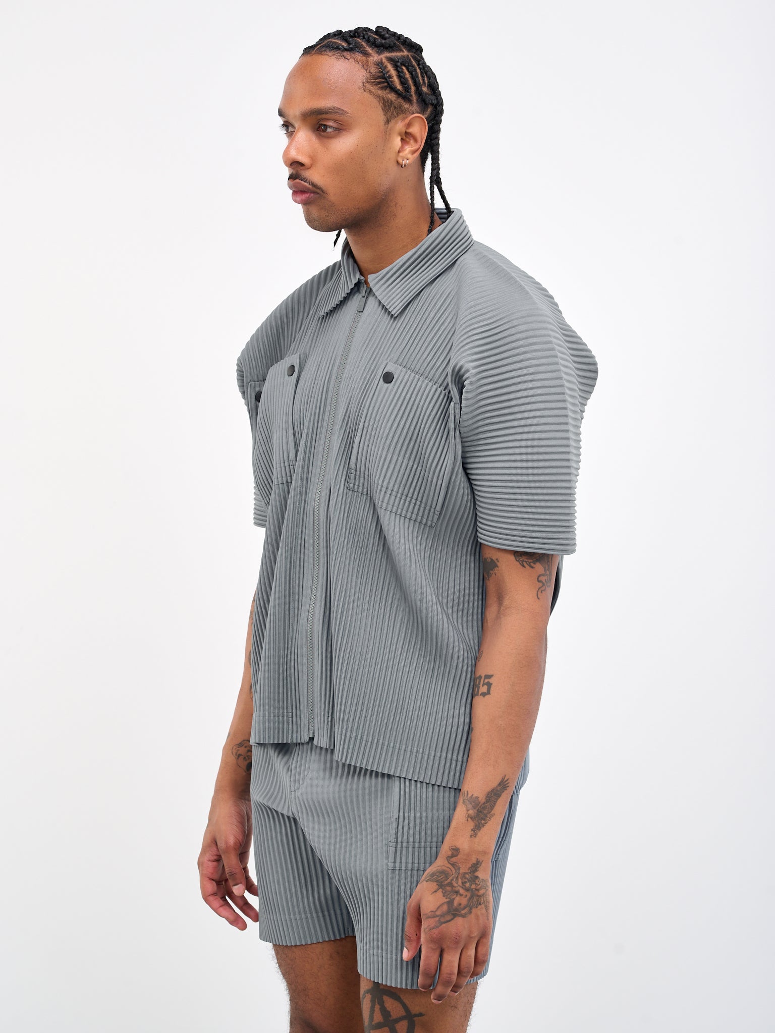 HOMME PLISSÉ ISSEY MIYAKE Flip Polo Shirt | H. Lorenzo