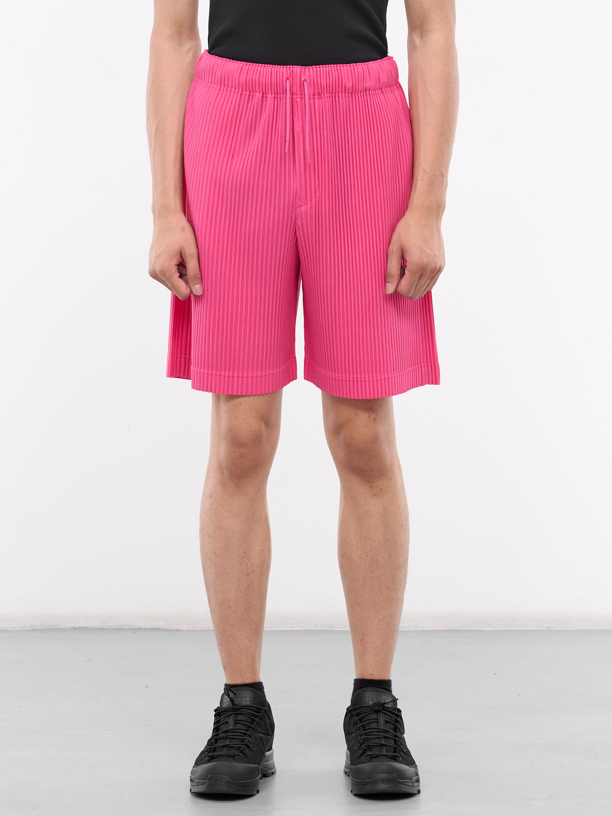 Colorful Pleats Shorts (HP46JF140-25-PINK)