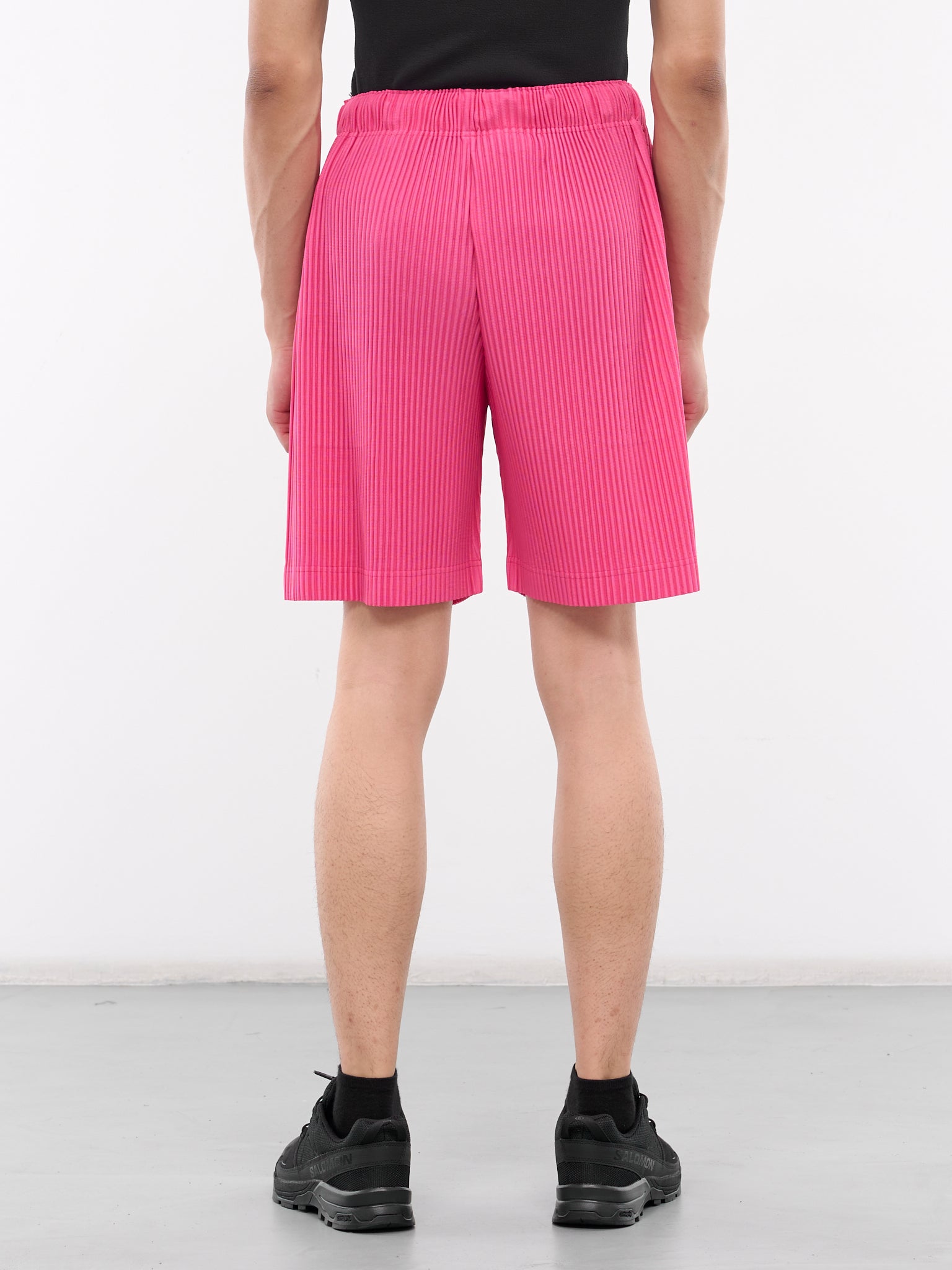 Colorful Pleats Shorts (HP46JF140-25-PINK)