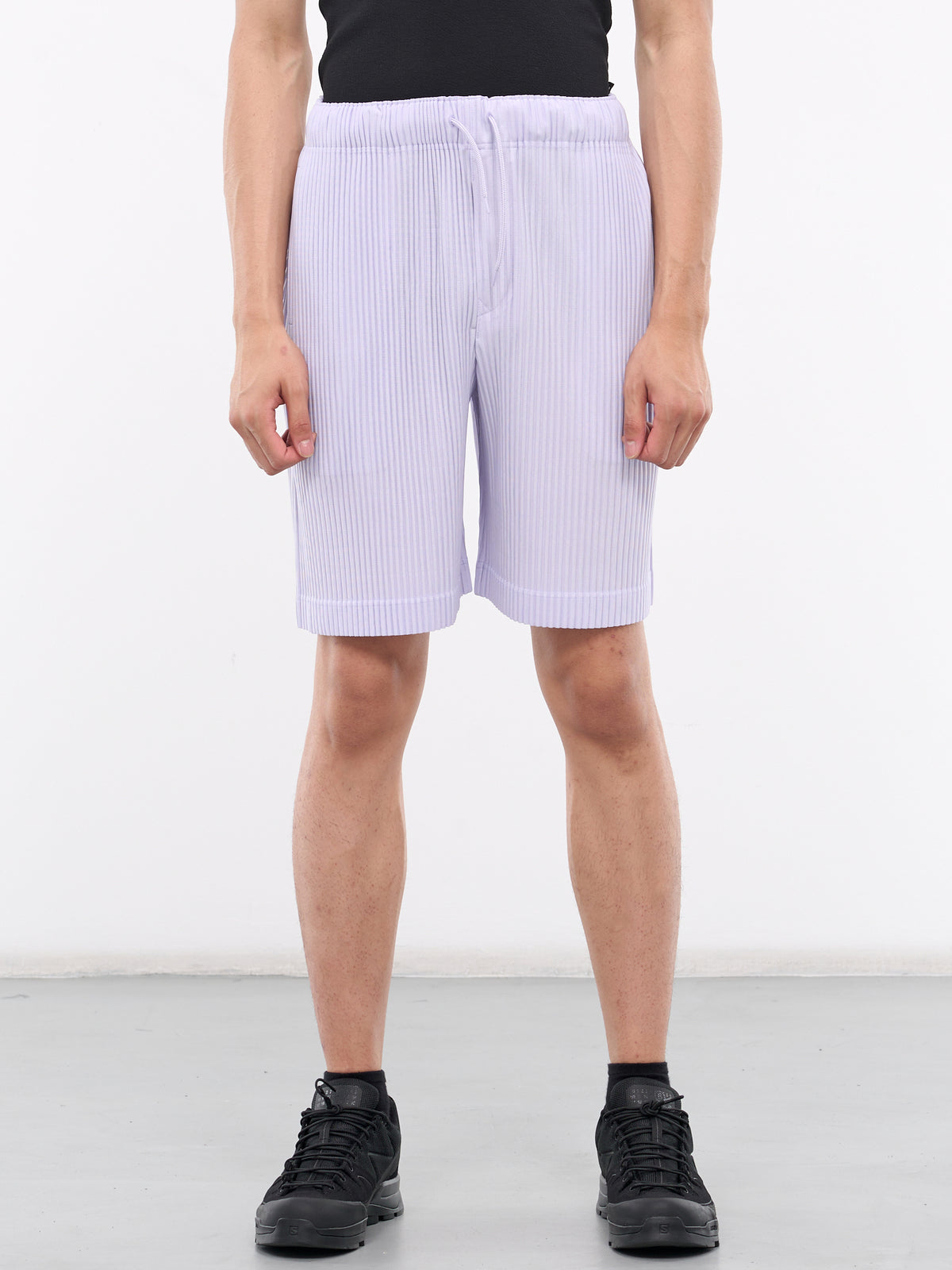 Colorful Pleats Shorts (HP46JF140-80-SOFT-LAVENDER)