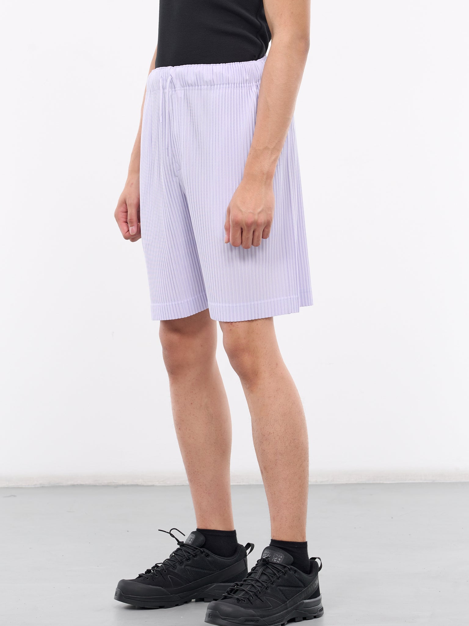 Colorful Pleats Shorts (HP46JF140-80-SOFT-LAVENDER)