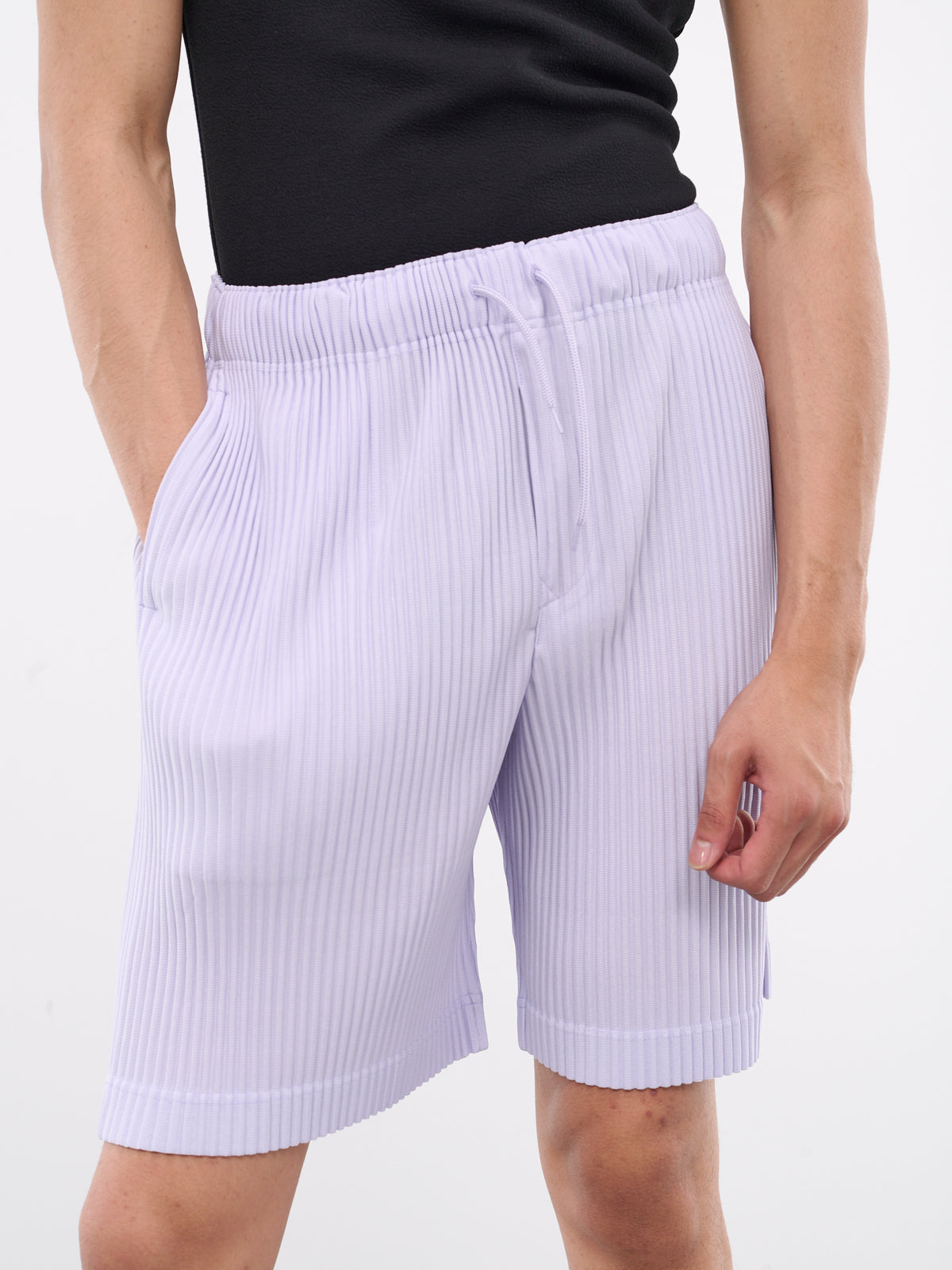 Colorful Pleats Shorts (HP46JF140-80-SOFT-LAVENDER)
