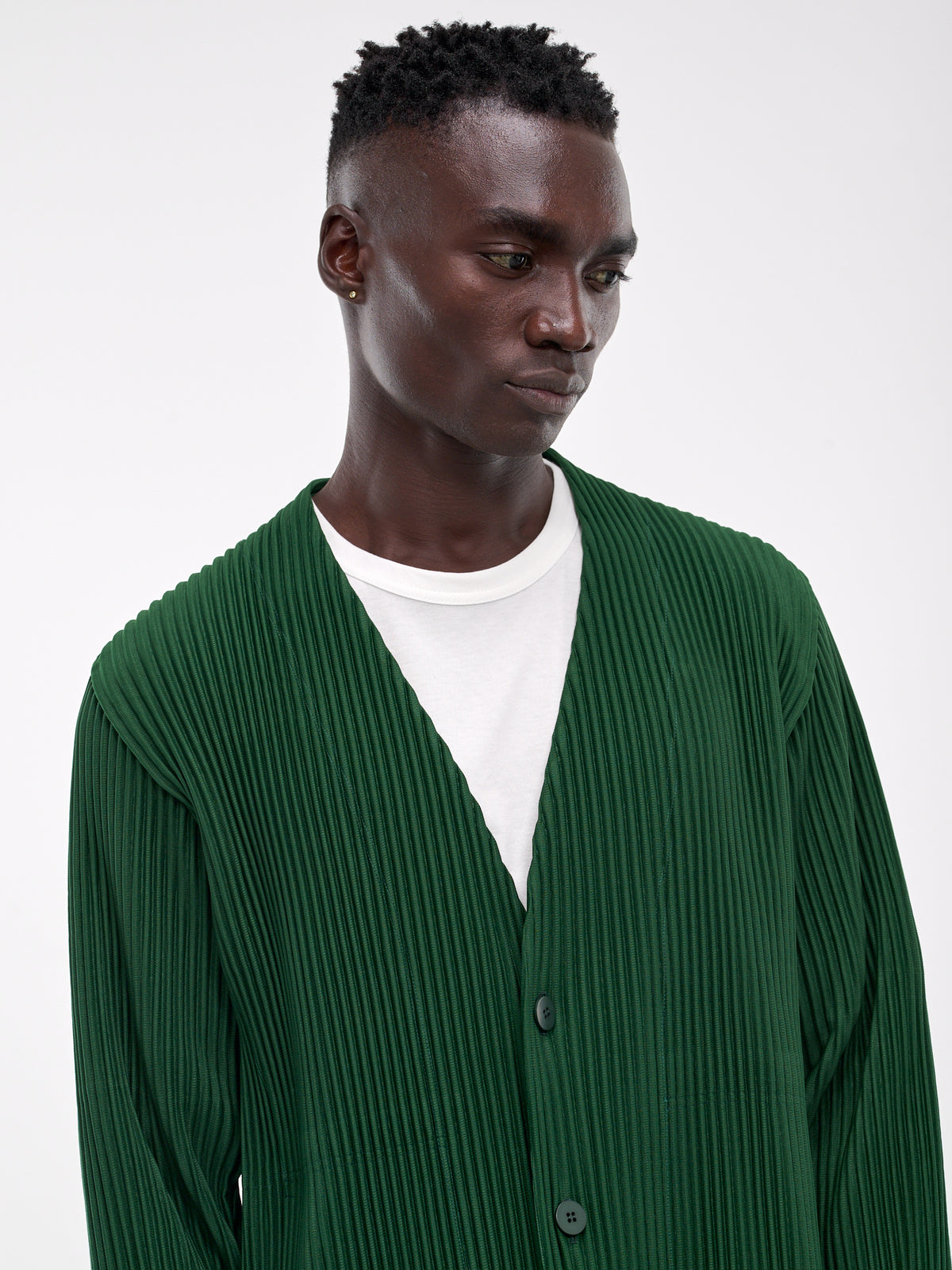 Tailored Pleats 1 Jacket (HP48JD151-64-SEAWEED-GREEN)