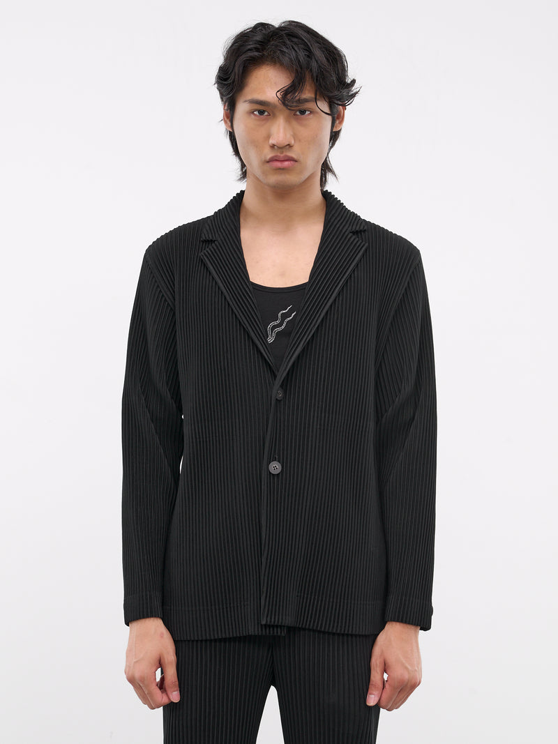 Pleated Blazer (HP48JD401-15-BLACK)