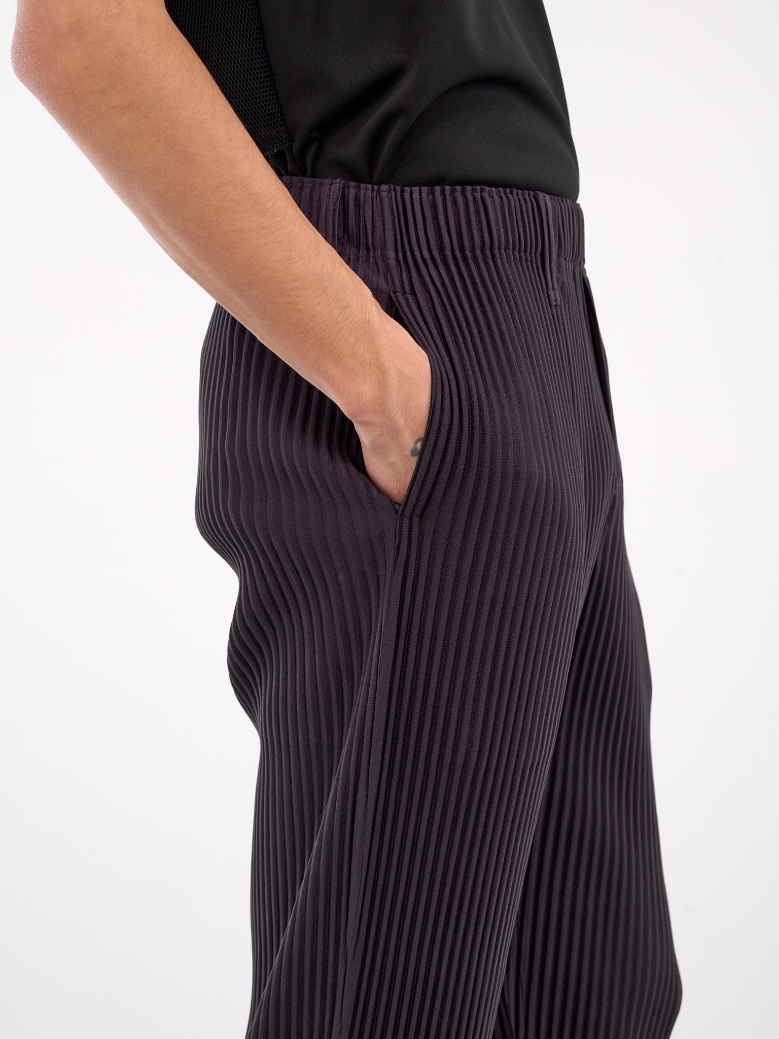 Ronan Bouroullec Pleated Trousers (HP48JF963-84-PLUM-VIOLET)