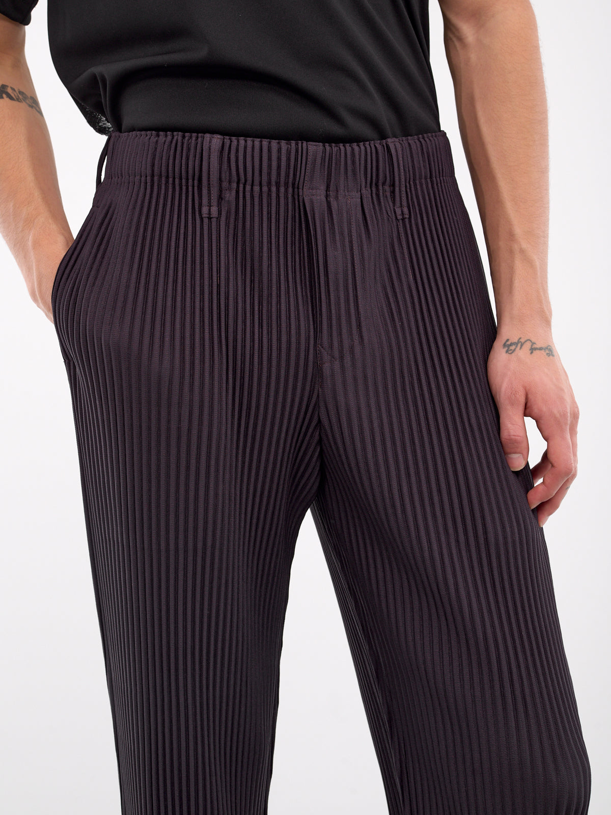 Ronan Bouroullec Pleated Trousers (HP48JF963-84-PLUM-VIOLET)