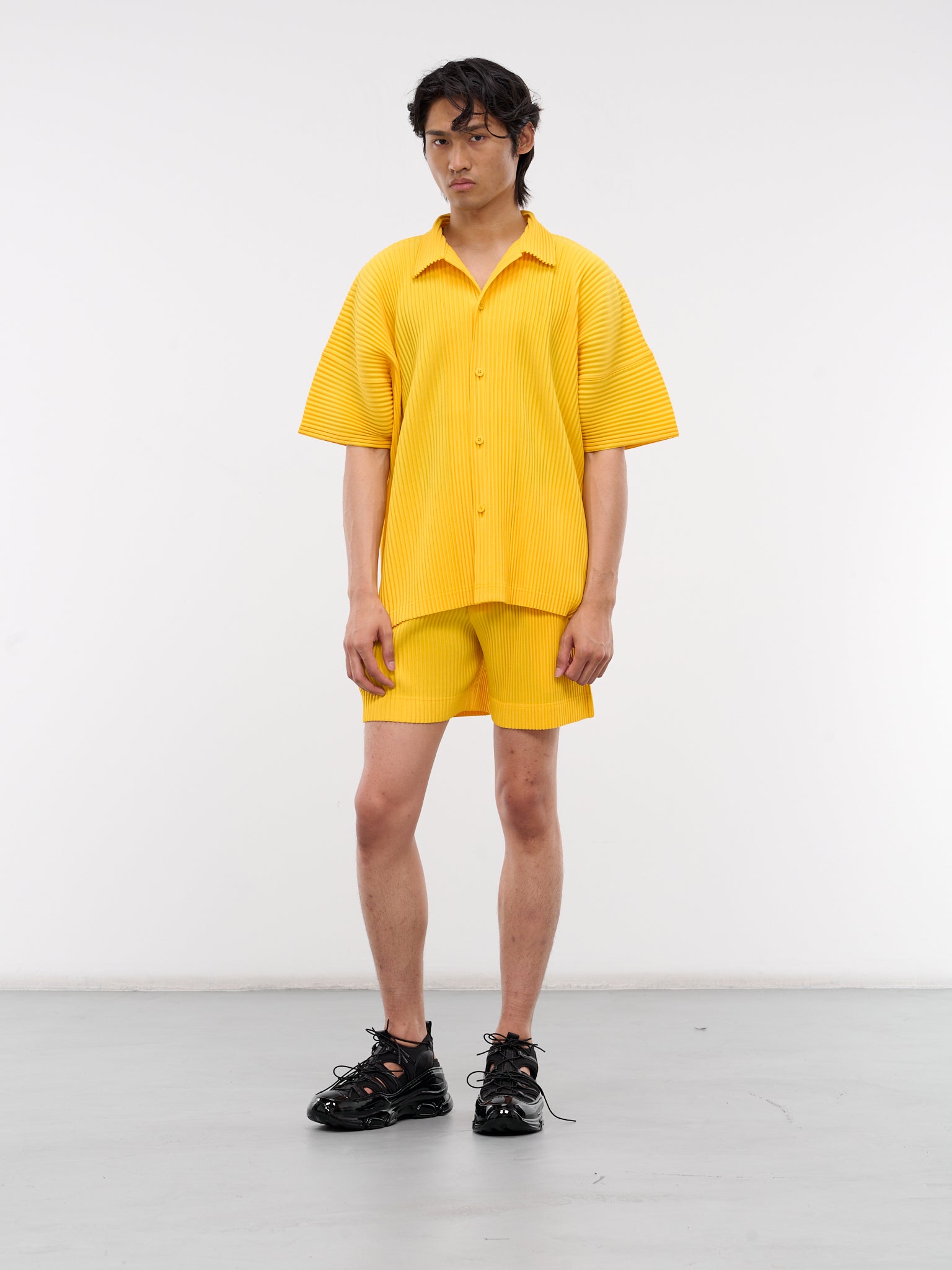 MC July Pleated Tee (HP48JK103-52-YELLOW)