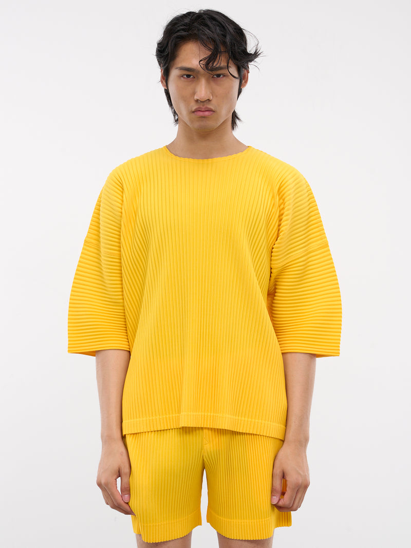 MC July Pleated Tee (HP48JK103-52-YELLOW)