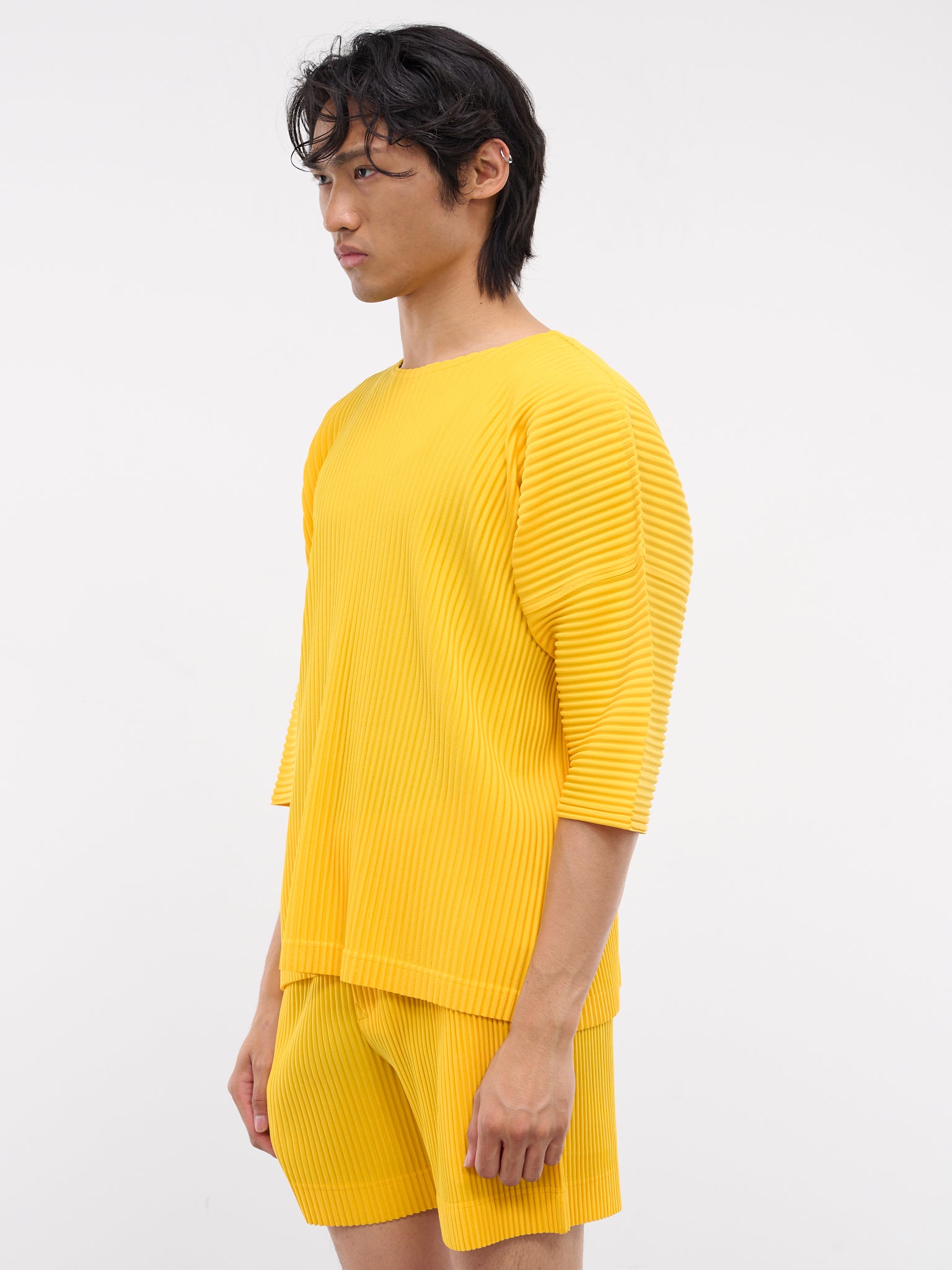 MC July Pleated Tee (HP48JK103-52-YELLOW)