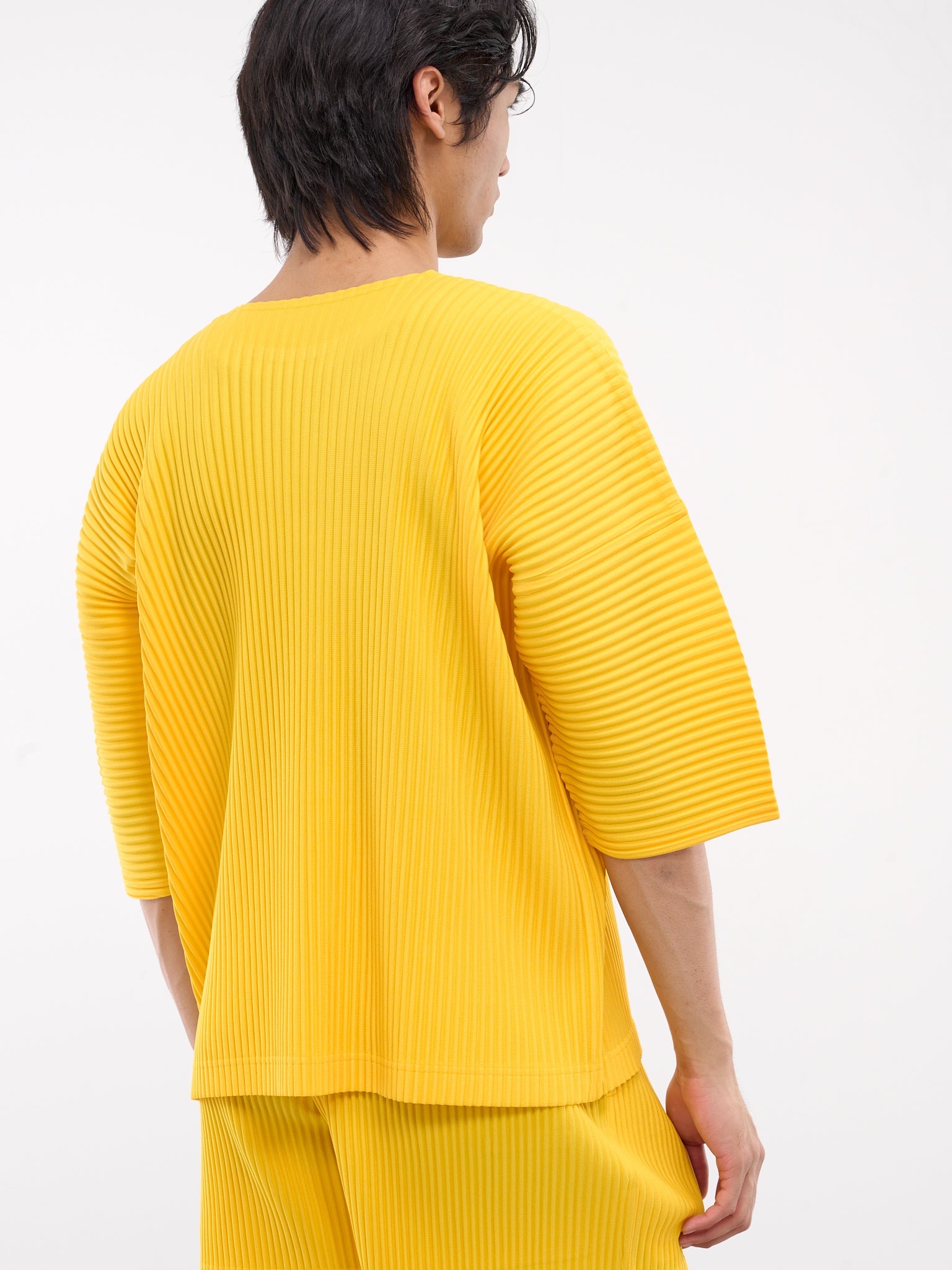 MC July Pleated Tee (HP48JK103-52-YELLOW)