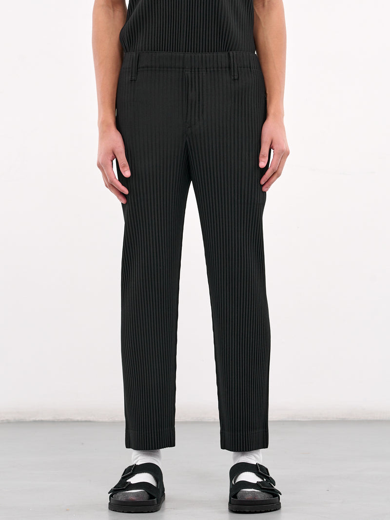 HOMME PLISSÉ ISSEY MIYAKE Basic Pleated Trousers | H. Lorenzo - front