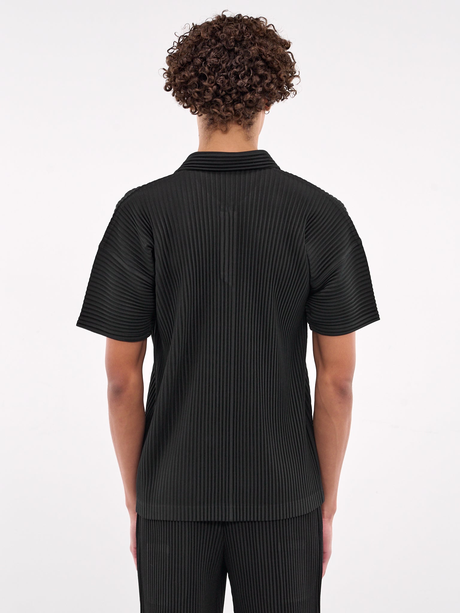 Basic Pleated Polo (HP56JM530-15-BLACK)