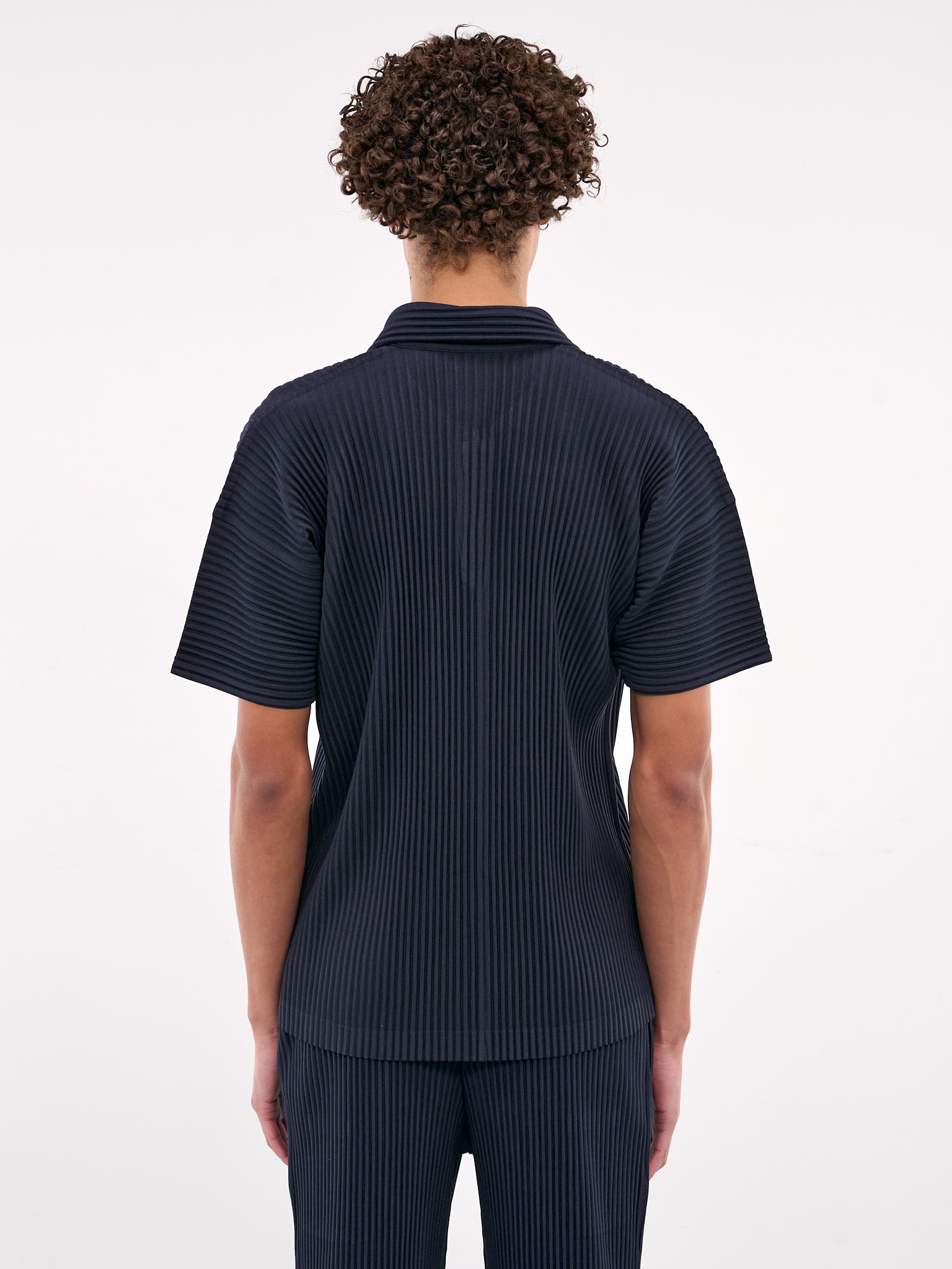 Basic Pleated Polo (HP56JM530-75-NAVY)