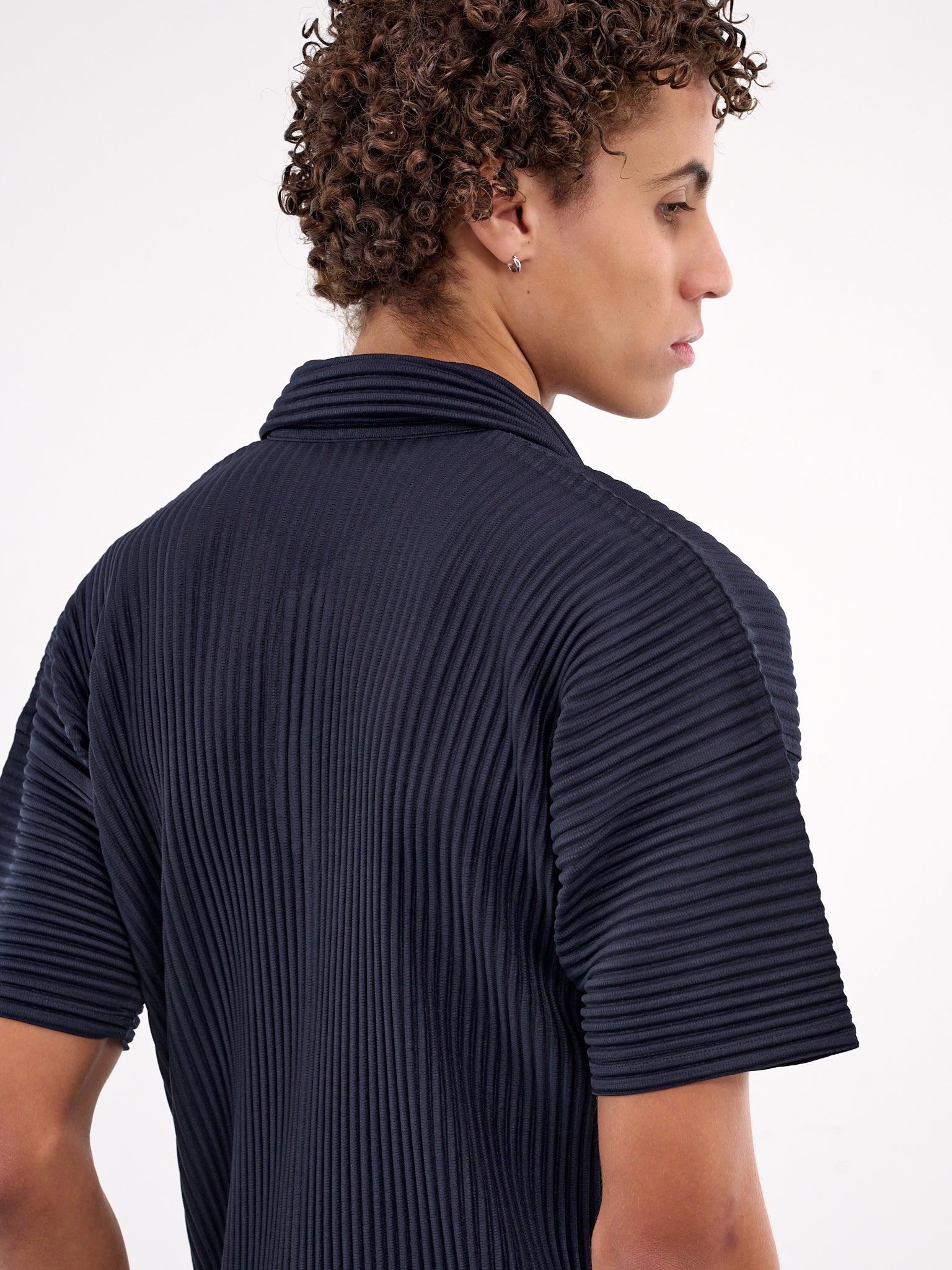 Basic Pleated Polo (HP56JM530-75-NAVY)