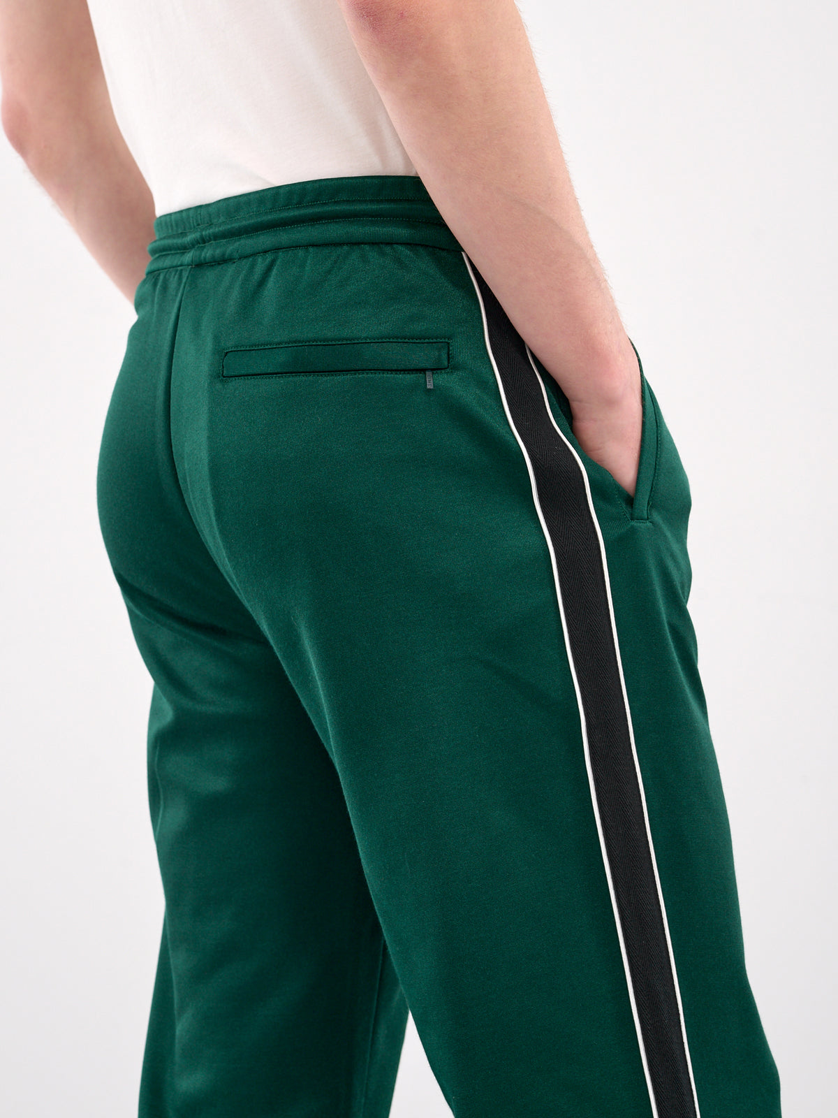 Technical Jersey Tracksuit Trousers (HSM1Y04X07-DARK-GREEN)