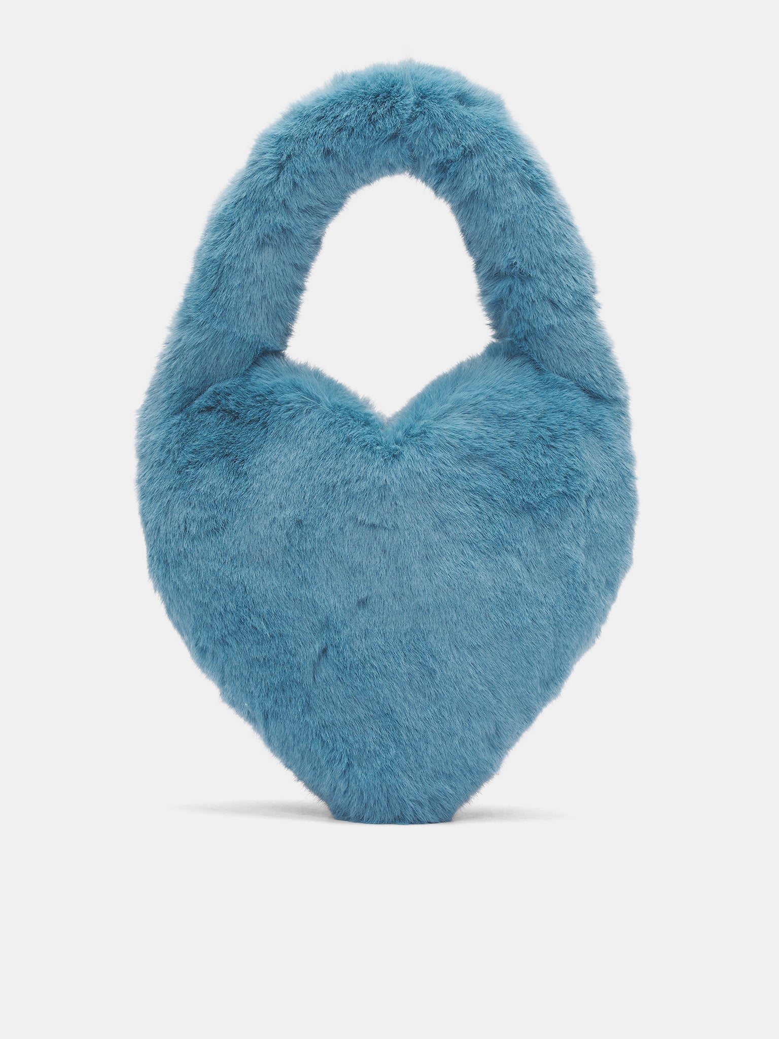 Faux Fur Heart Bag (HW086A-N0482-LAGOON)